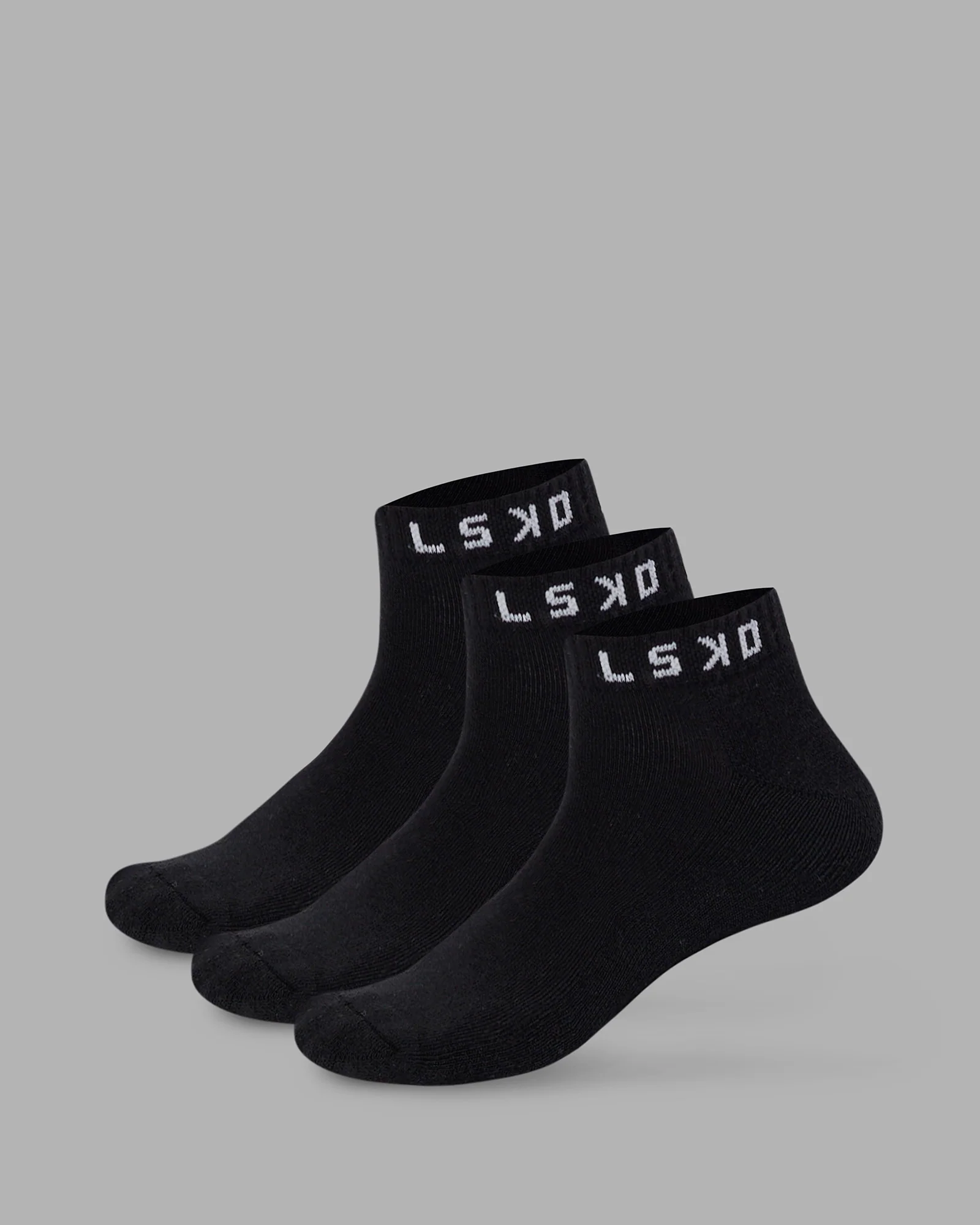 Daily Ankle Socks 3 Pack - Black