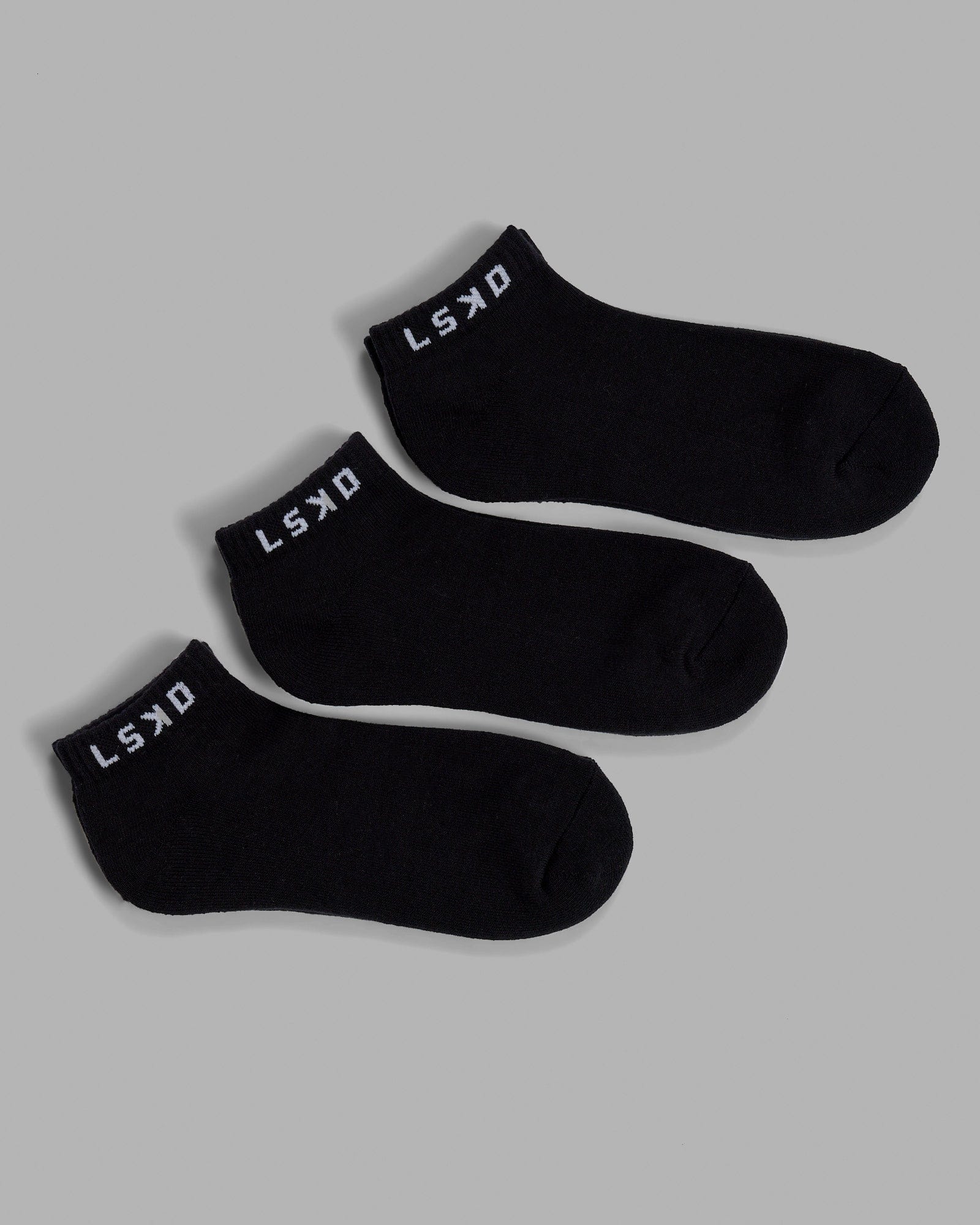 Daily Ankle Socks 3 Pack - Black 5 Daily Ankle Socks 3 Pack - Black