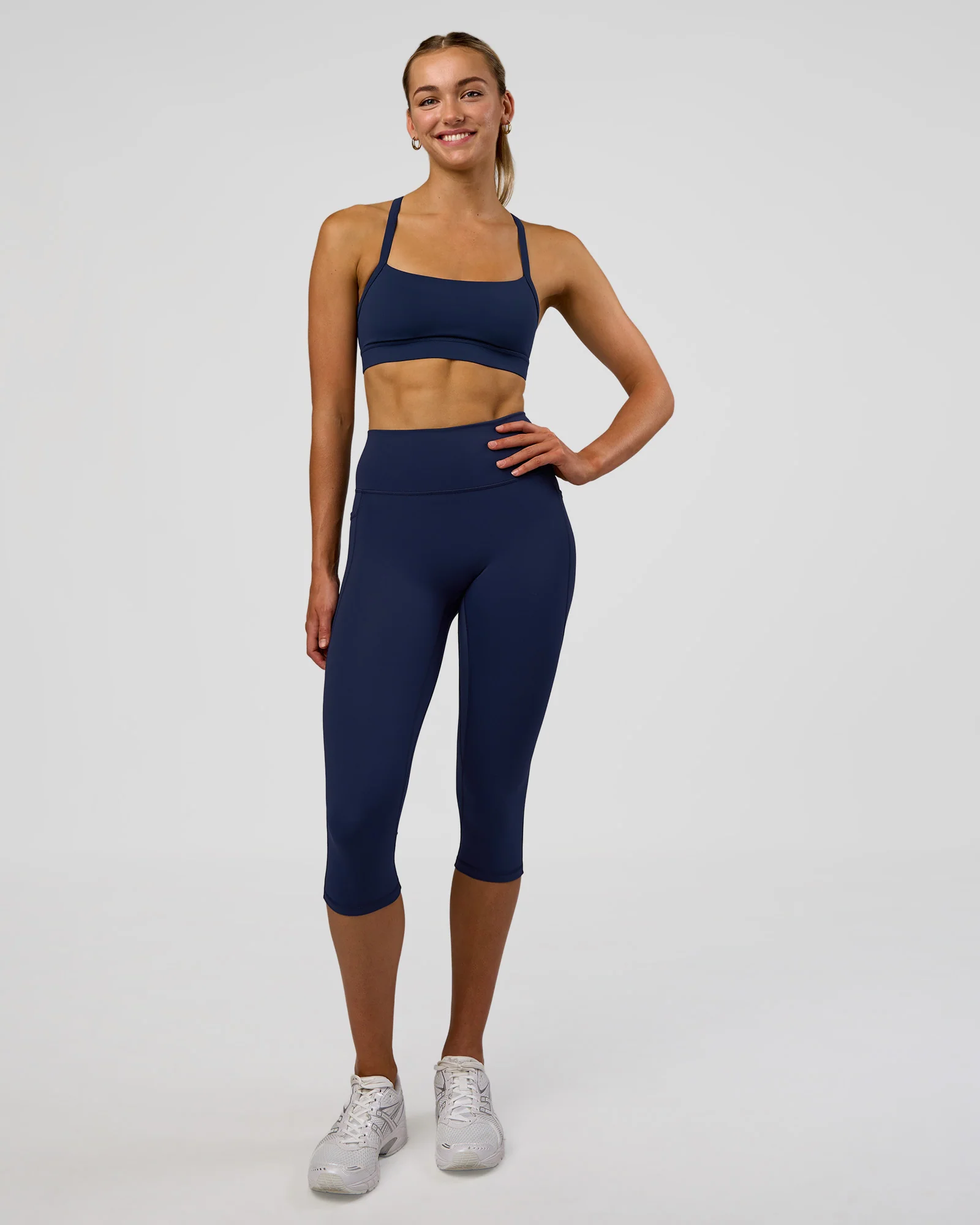 Fusion Ultra High-Rise 3/4 Legging Pockets - Future Navy
