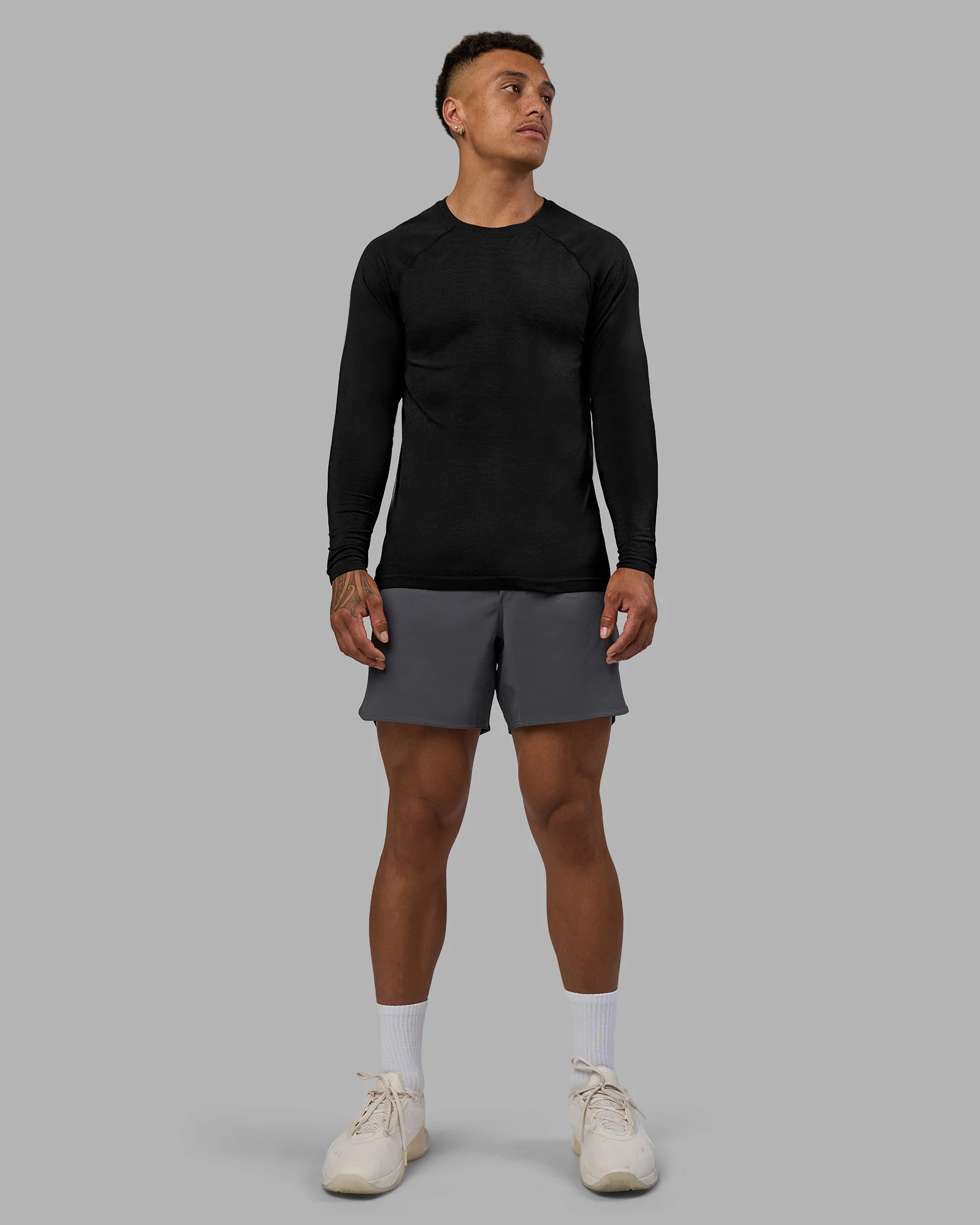 AeroFLX+ Seamless Long Sleeve Tee - Black Marl