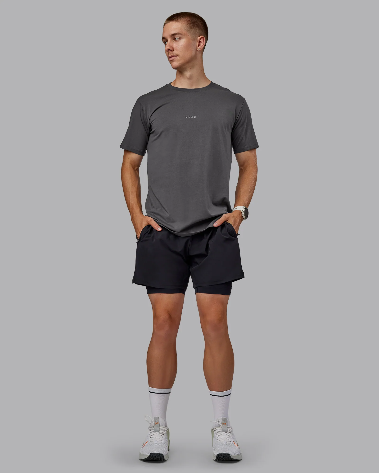 Base FLXCotton Tee - Dark Storm