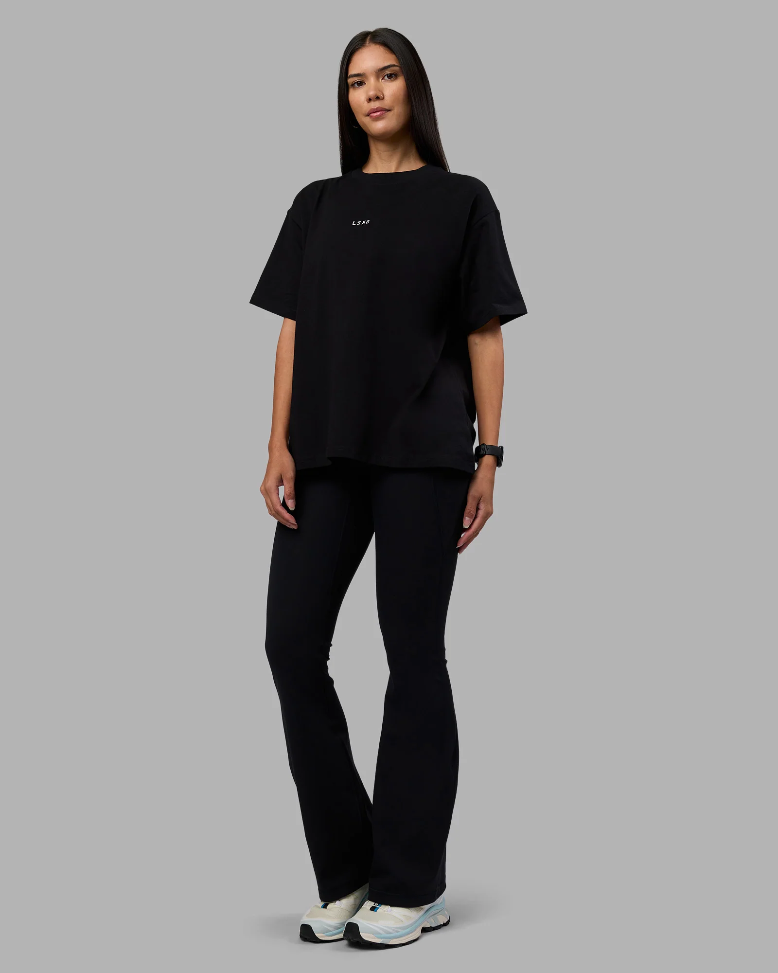 Go-To Heavyweight FLXCotton Oversized Tee - Black