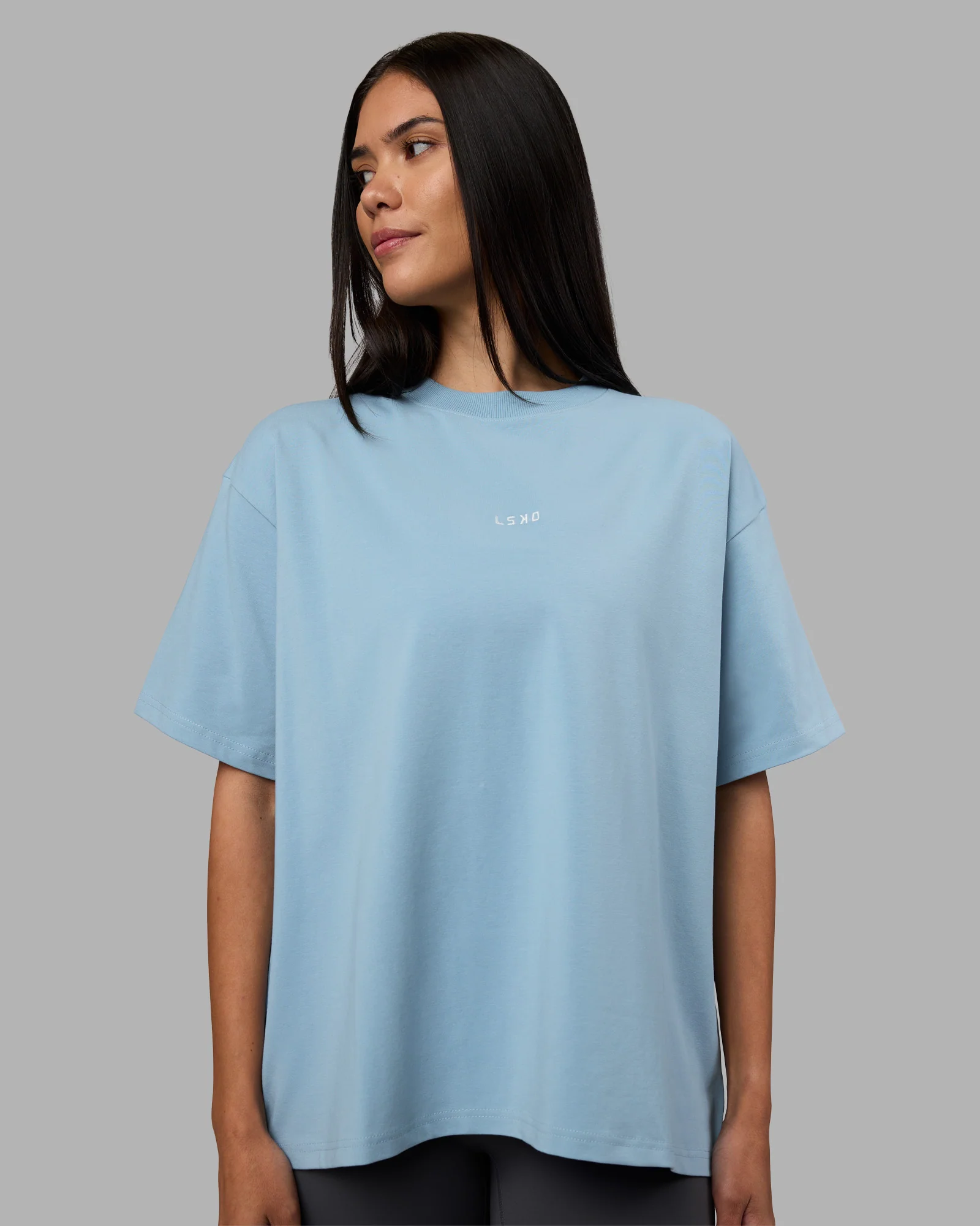 Go-To Heavyweight FLXCotton Oversized Tee - Glacier Lake