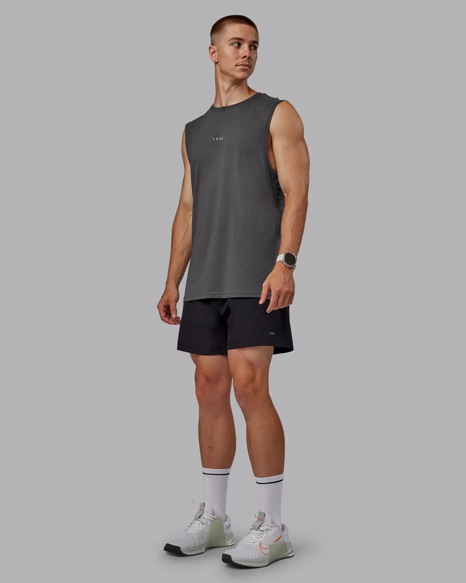 Base FLXCotton Tank - Dark Storm