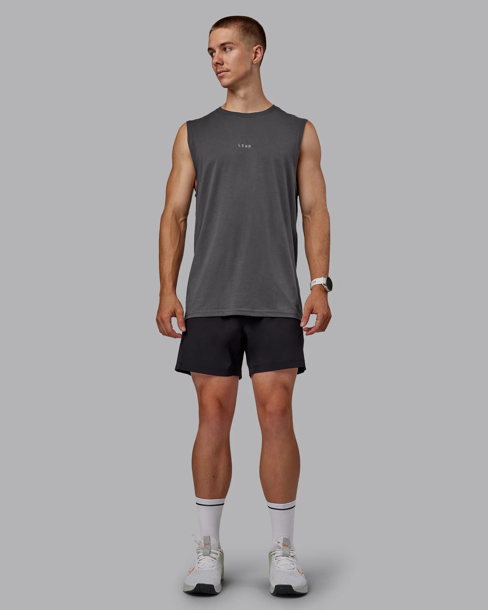 Base FLXCotton Tank - Dark Storm