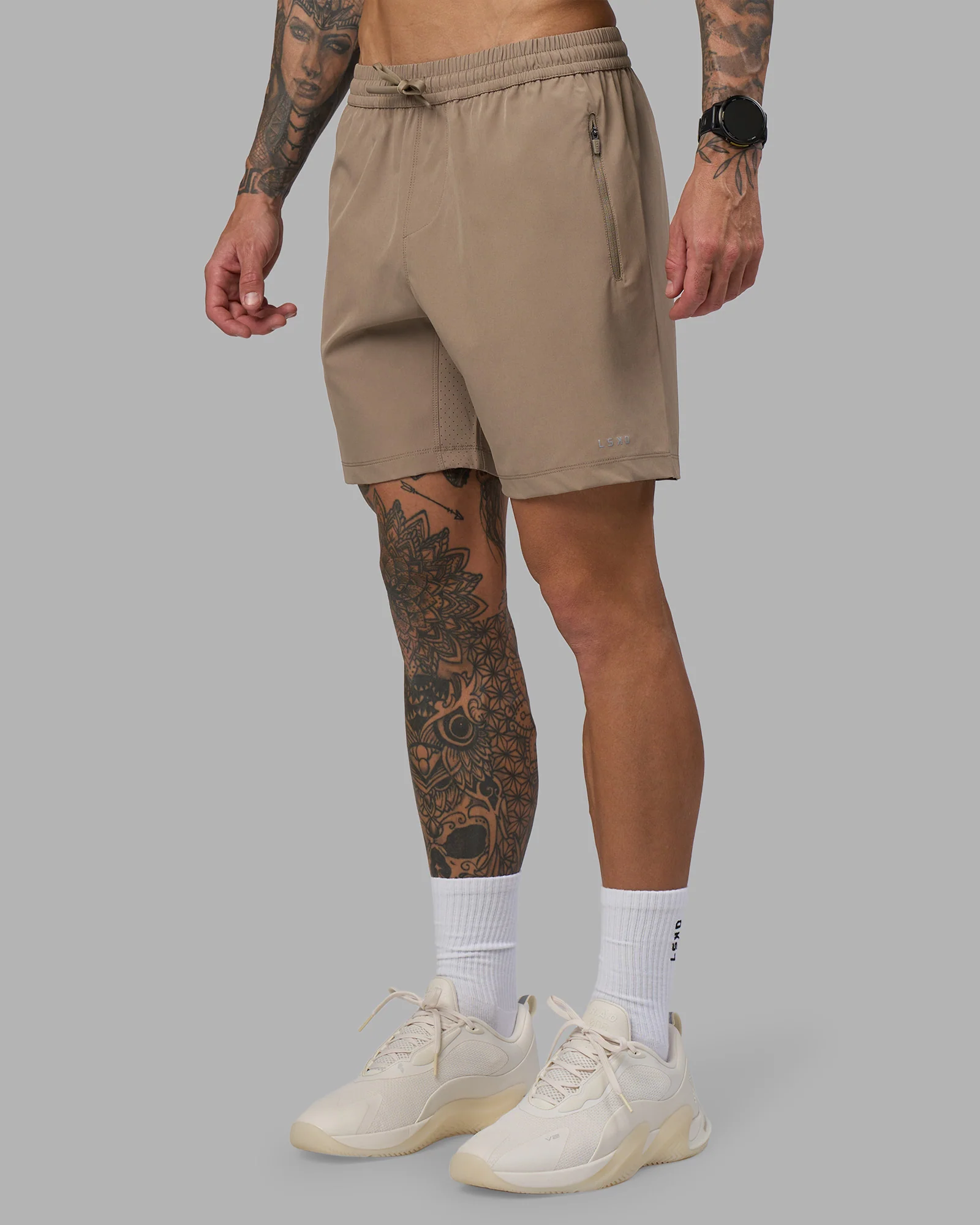 Rep 7'' Performance Short - Greige 5 Rep 7'' Performance Short - Greige