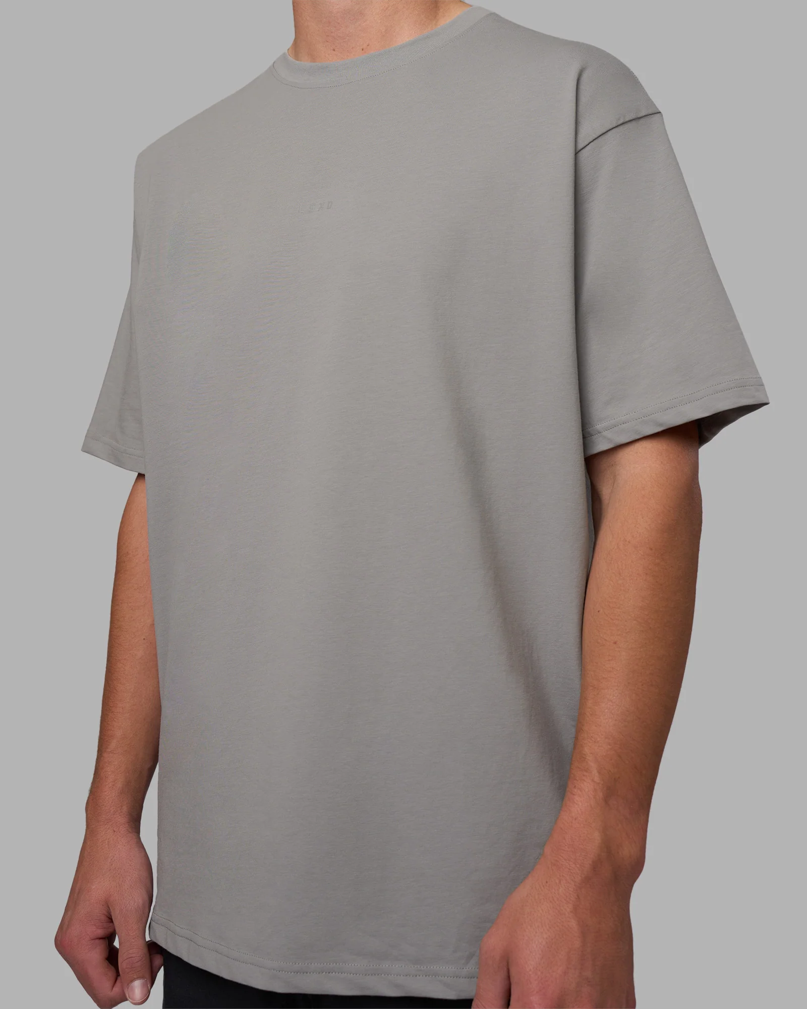 Base FLXCotton Tee Oversized - Circular Grey