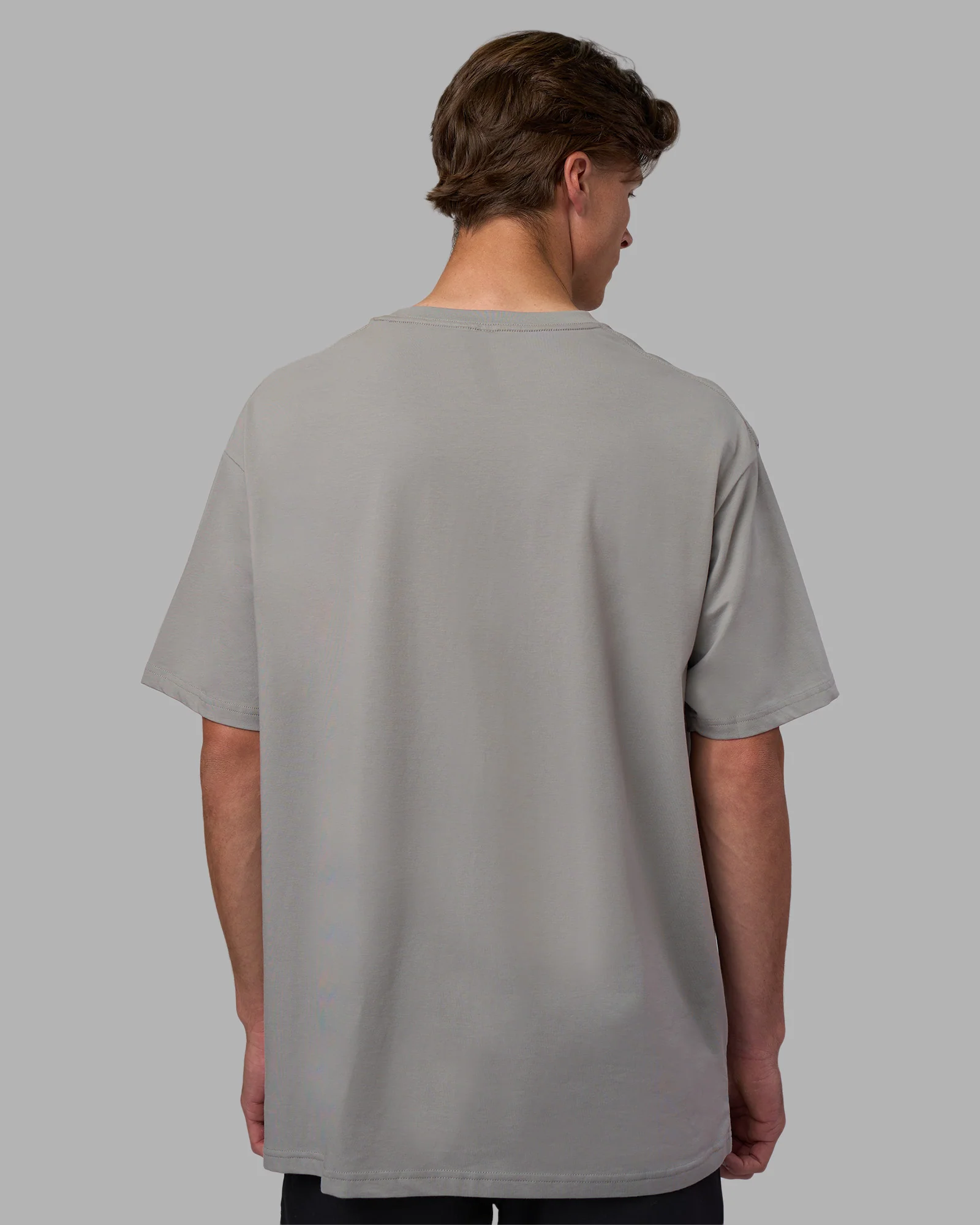 Base FLXCotton Tee Oversized - Circular Grey