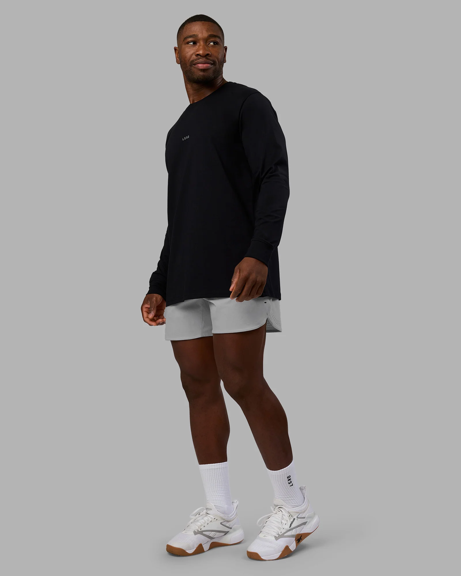 Base FLXCotton Long Sleeve Tee - Black