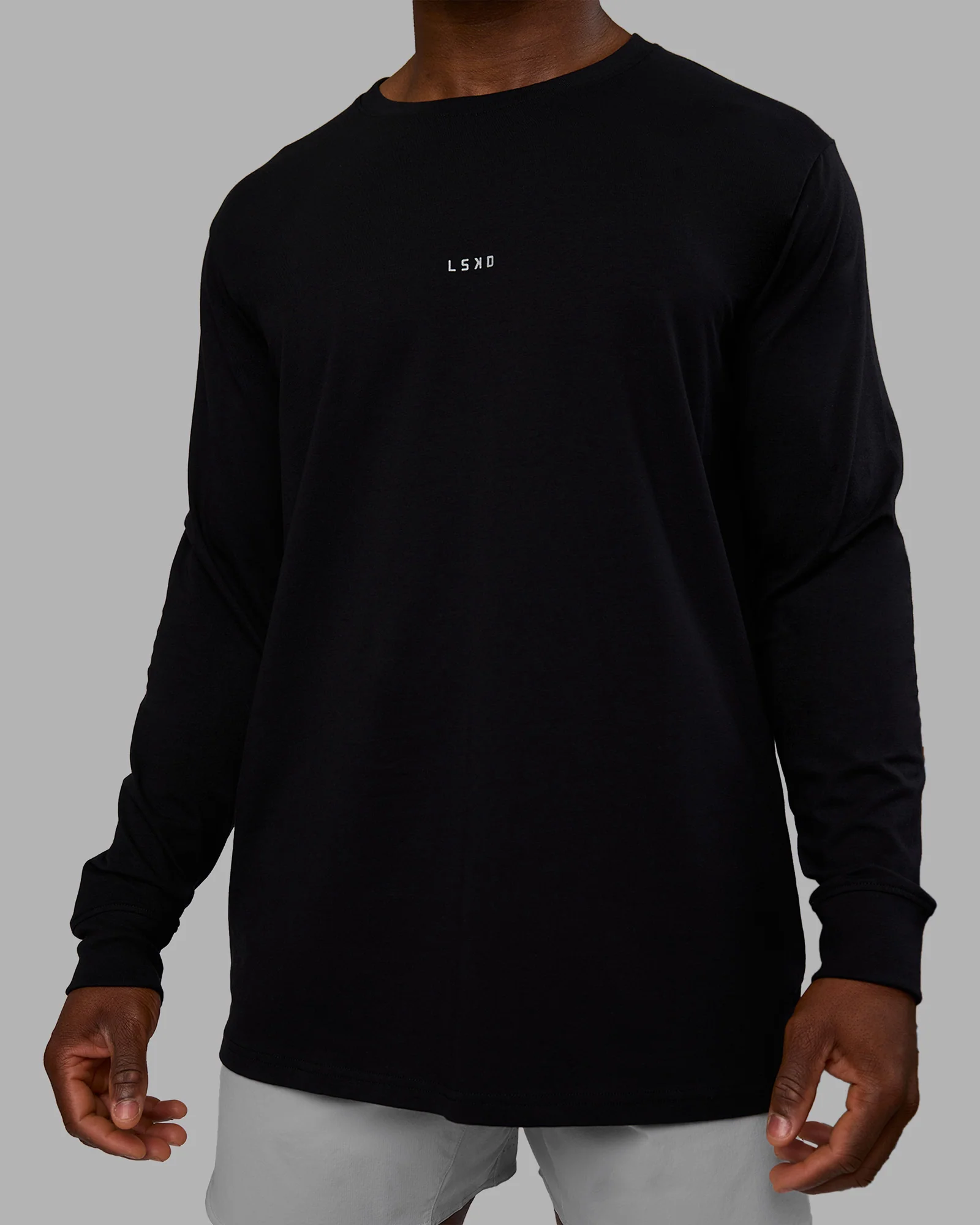 Base FLXCotton Long Sleeve Tee - Black