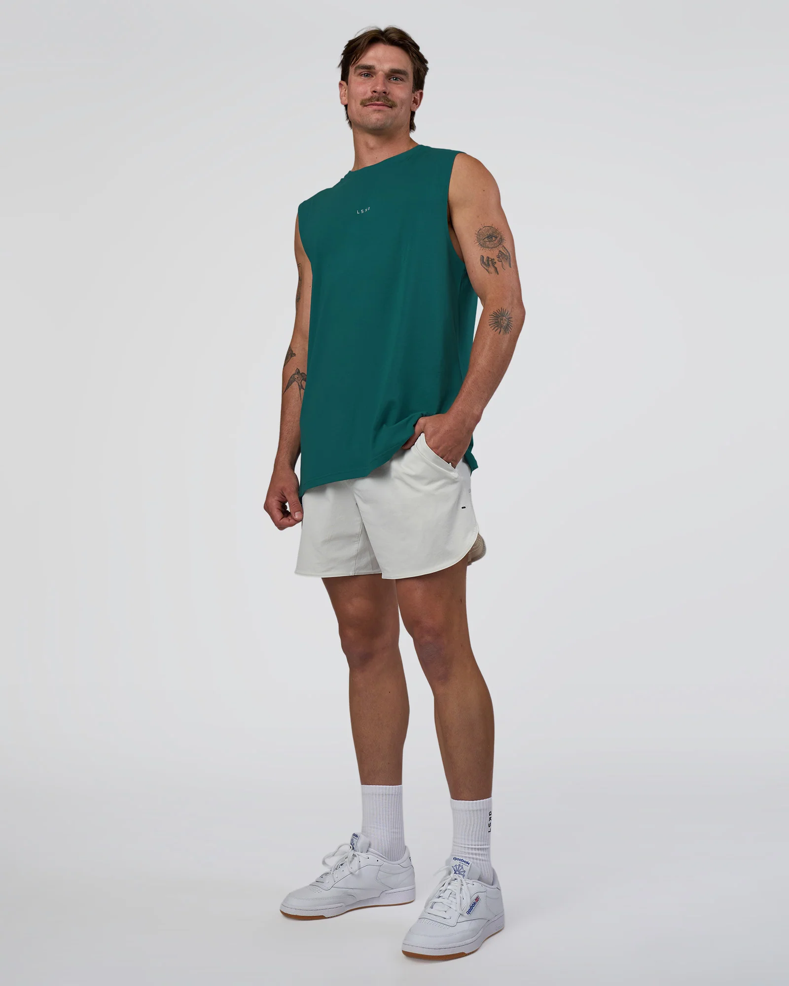 Base FLXCotton Tank - Transformative Teal