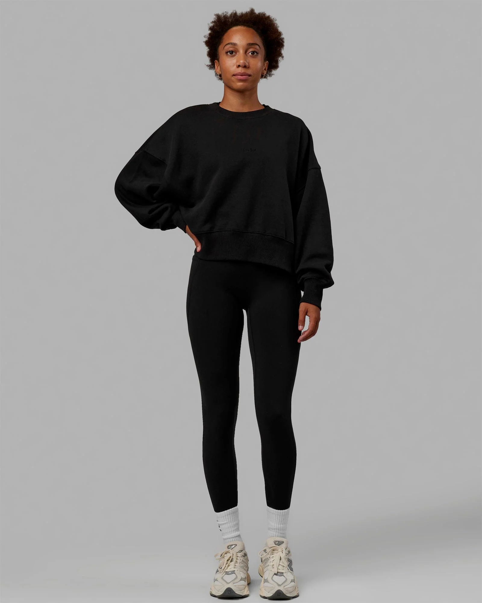 MVP Oversized Sweater - Black-Black