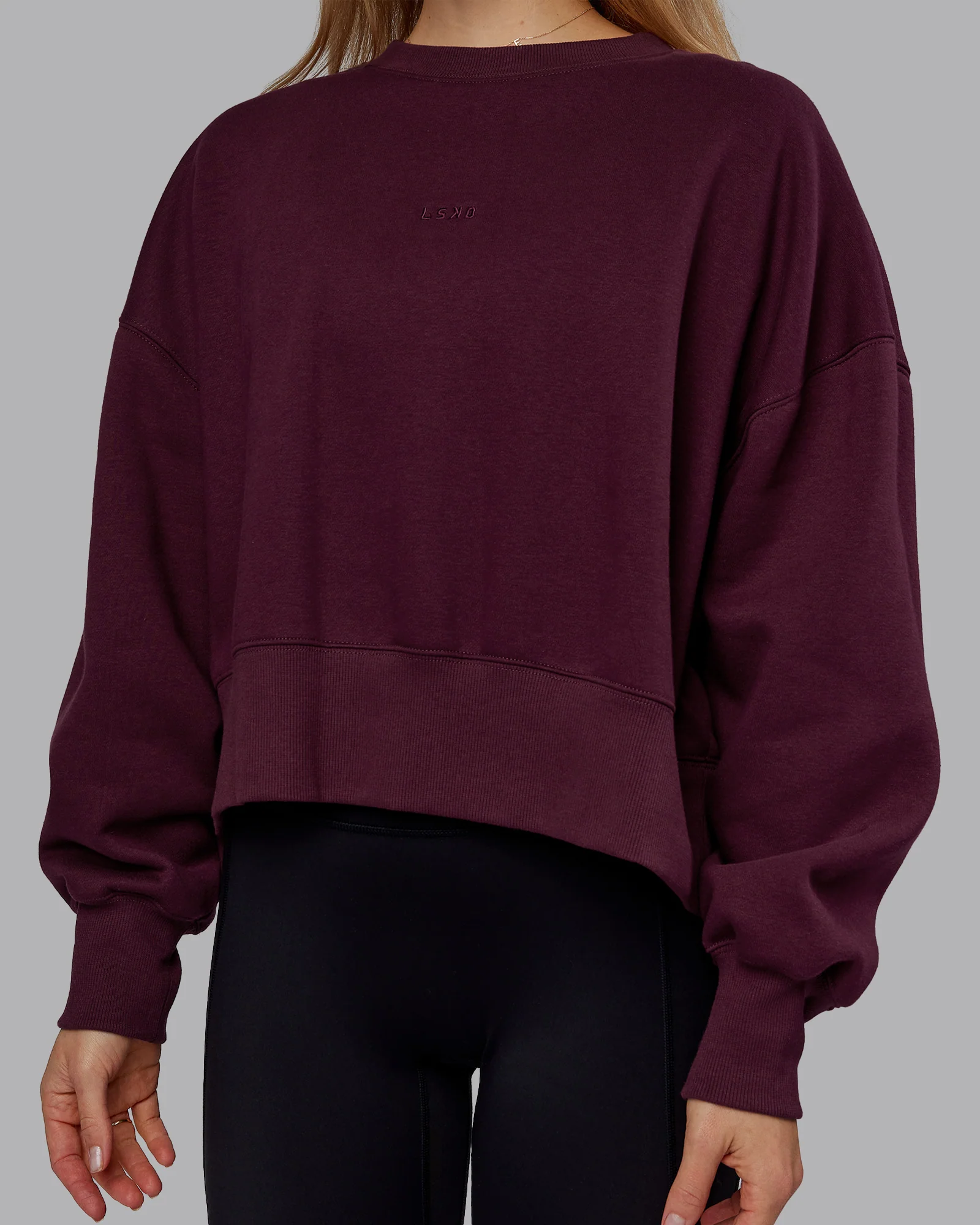 MVP Oversized Sweater - Cherry Lacquer