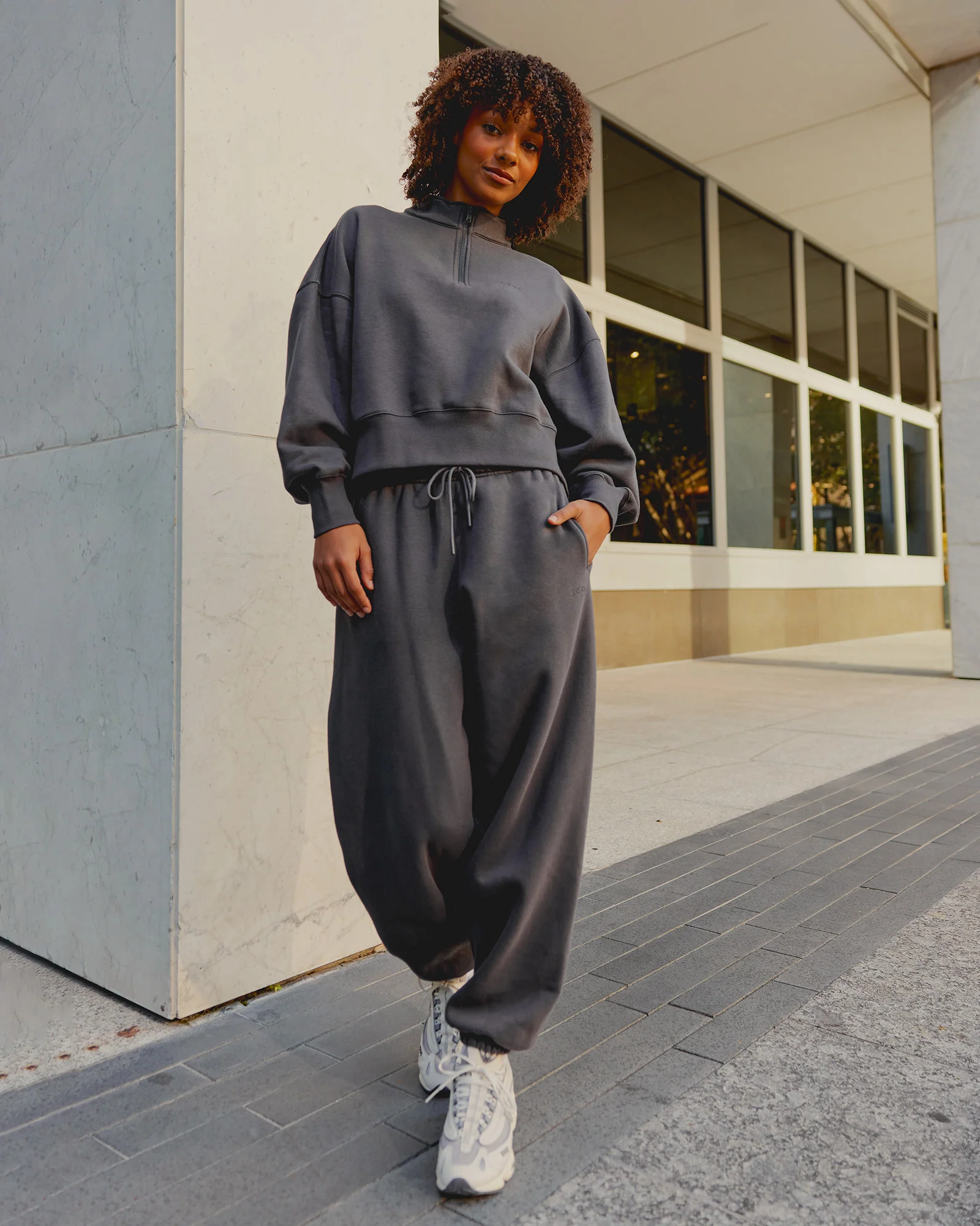 MVP Oversized Slouchy Fit Track Pant - Dark Storm