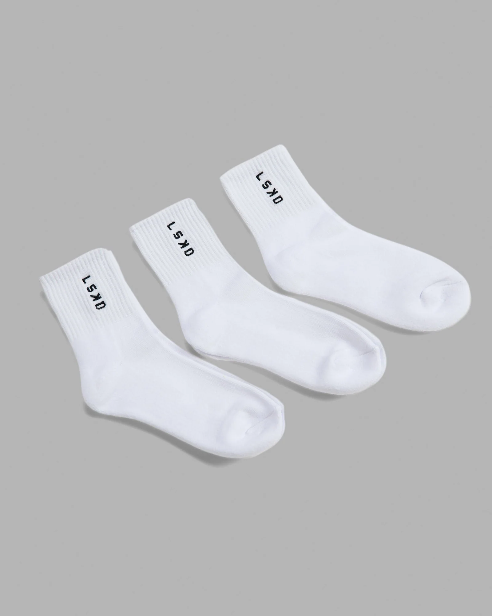 Signal Quarter Socks 3 Pack - White-Black