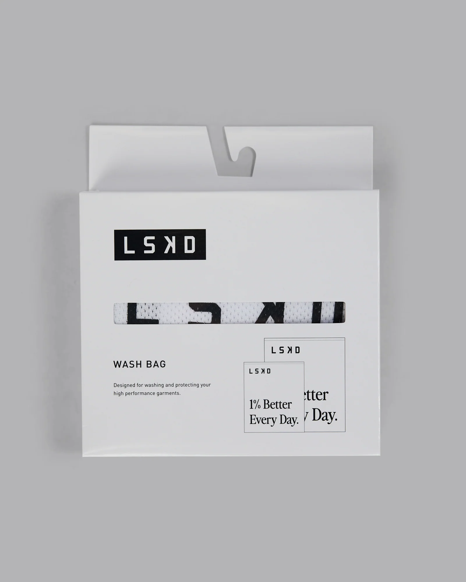 1% Better Wash Bag Set - White-Black