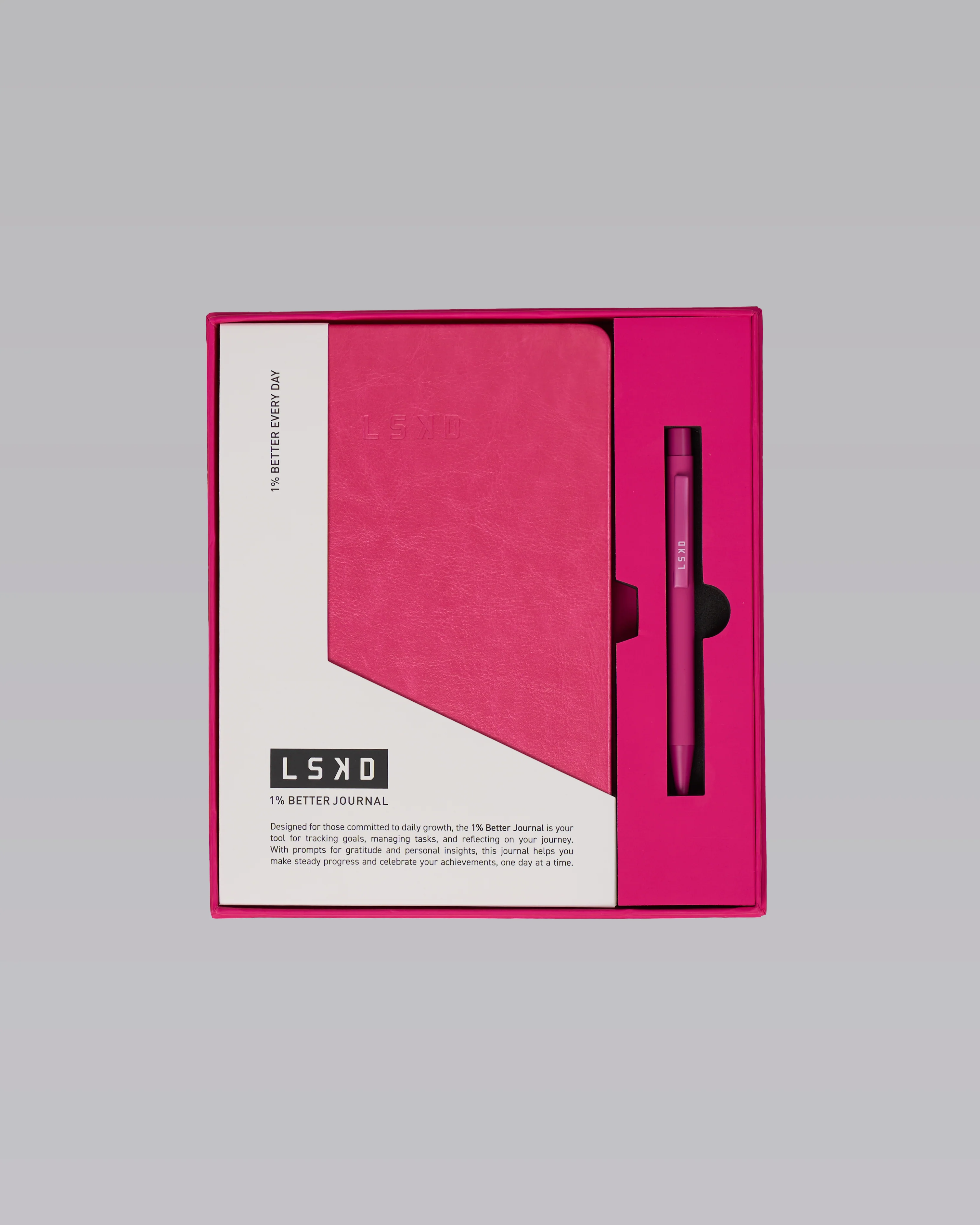 1% Better Journal - Ultra Pink