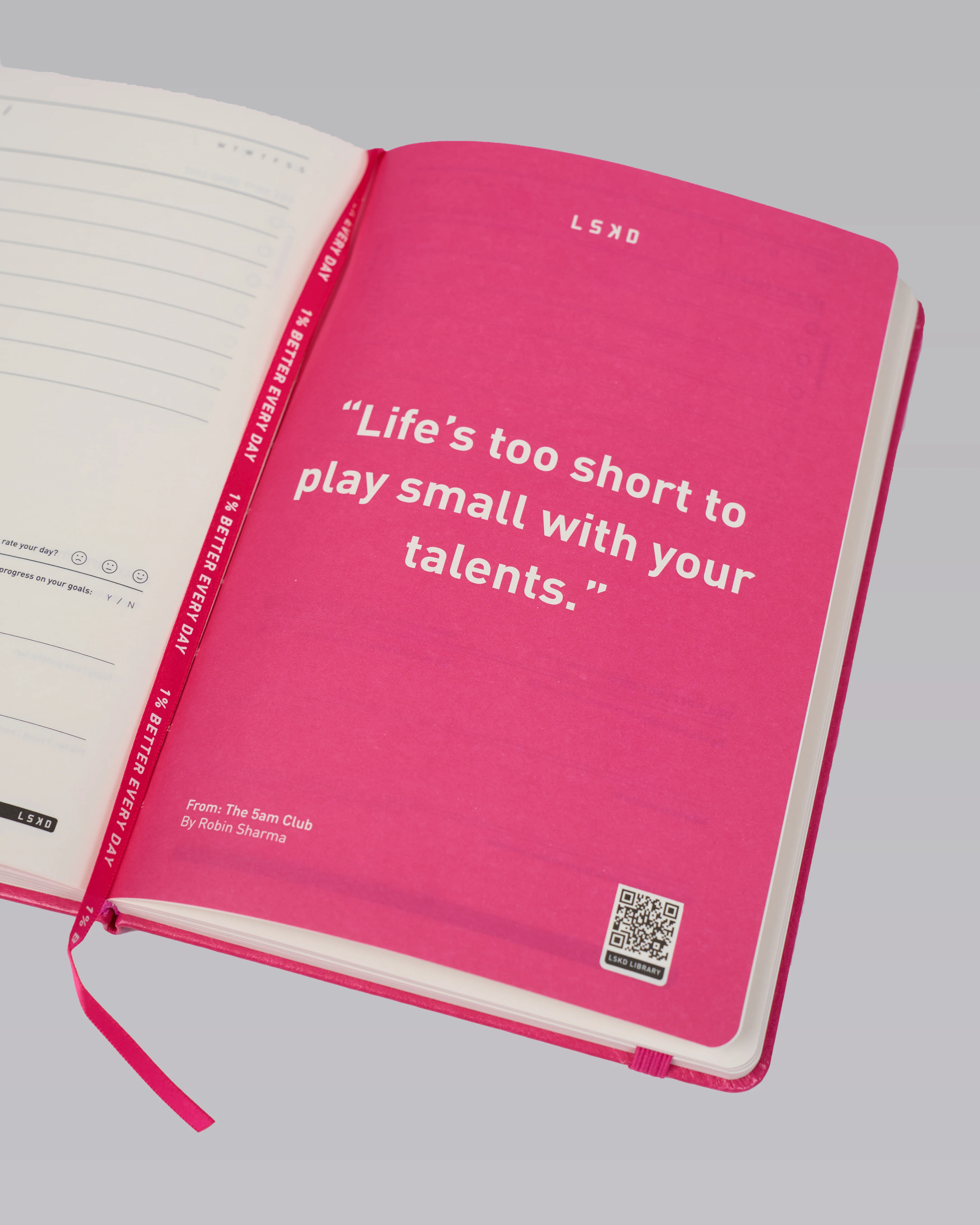 1% Better Journal - Ultra Pink