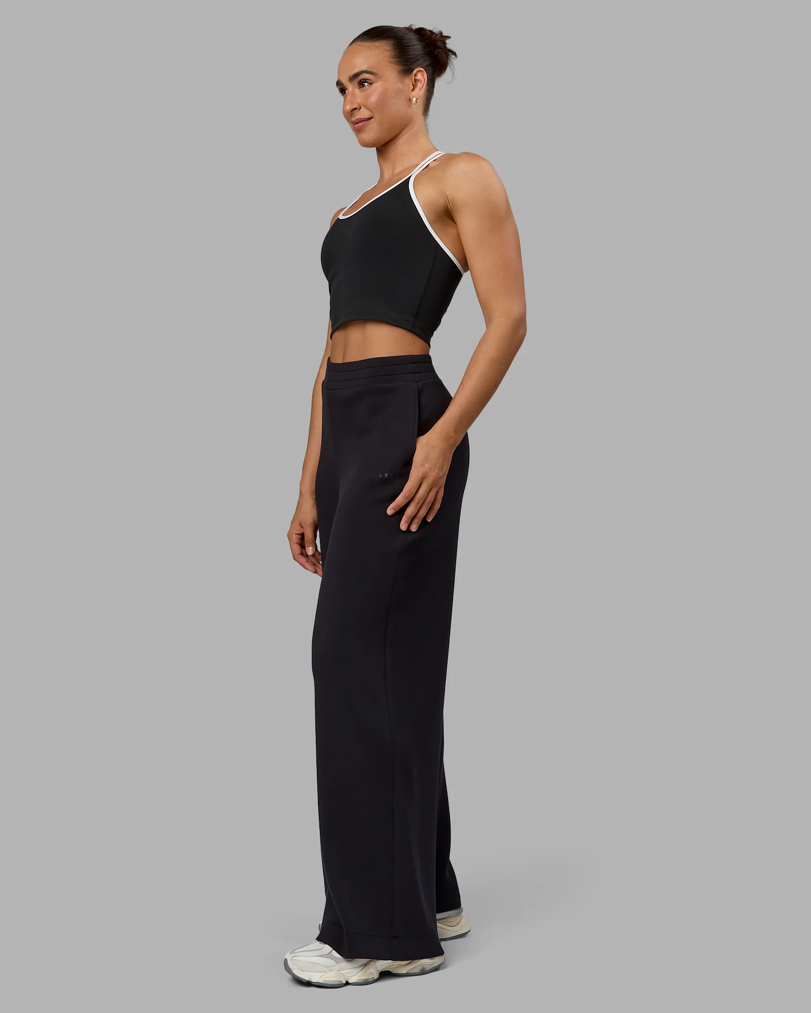 Elevate SoftTouch Wide Leg Pant - Black-Black