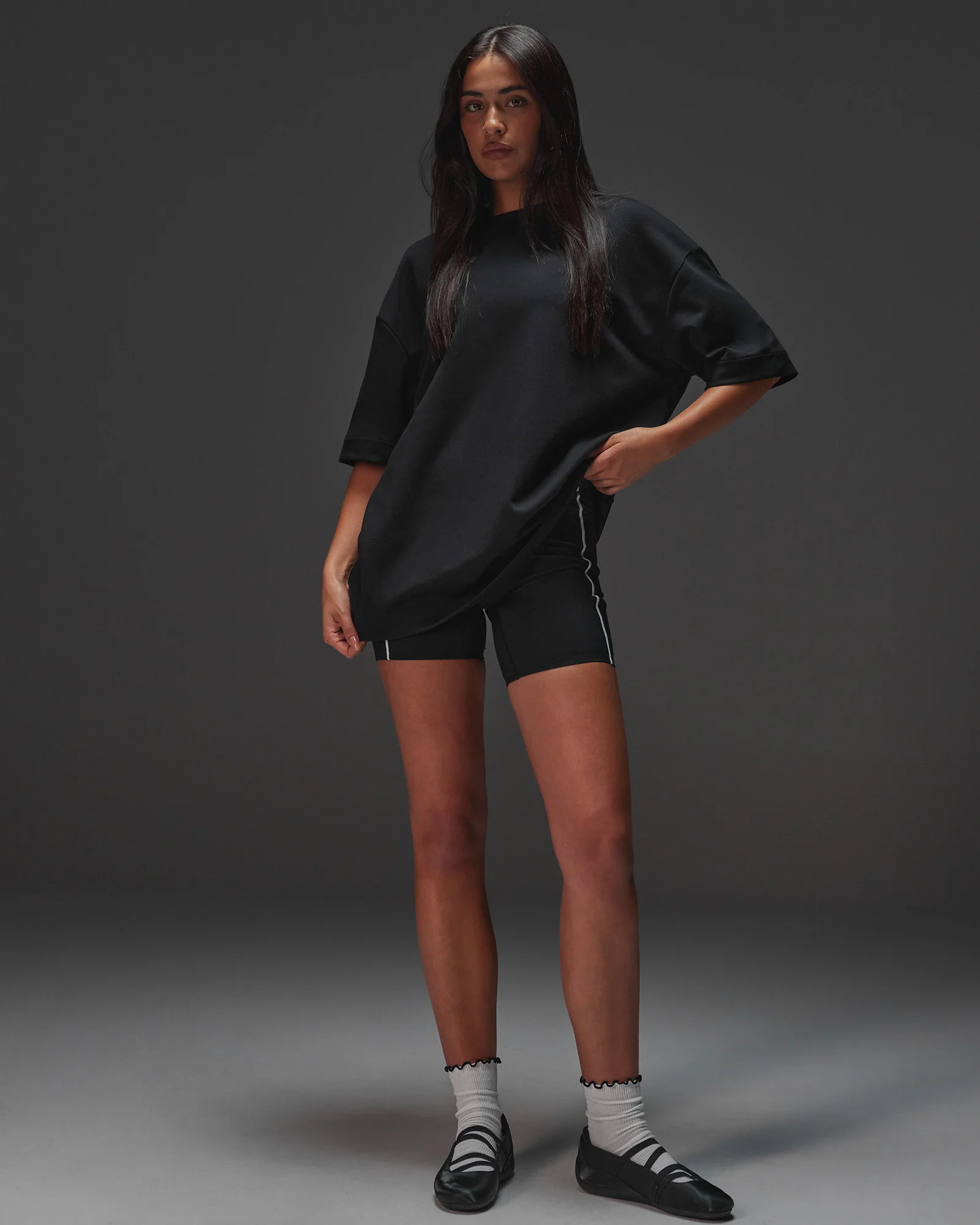 AfterDark ZeroCrease Oversized Tee - Black
