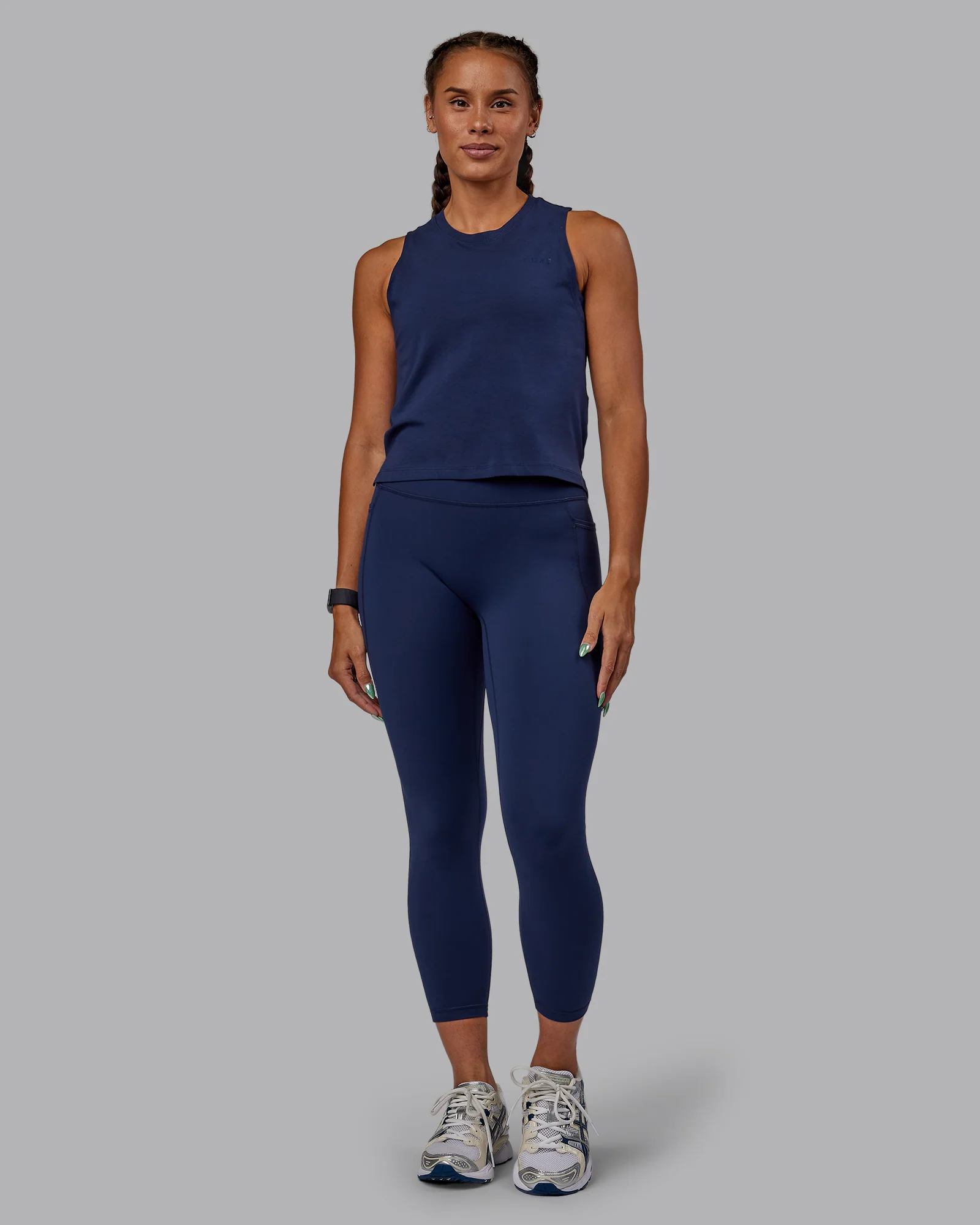 Deluxe PimaFLX Tank - Future Navy 6 Deluxe PimaFLX Tank - Future Navy