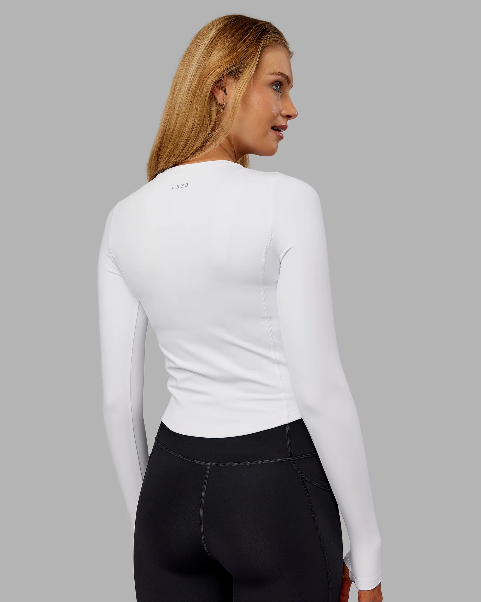 Embrace Thermal Long Sleeve Tee - White 3 Embrace Thermal Long Sleeve Tee - White