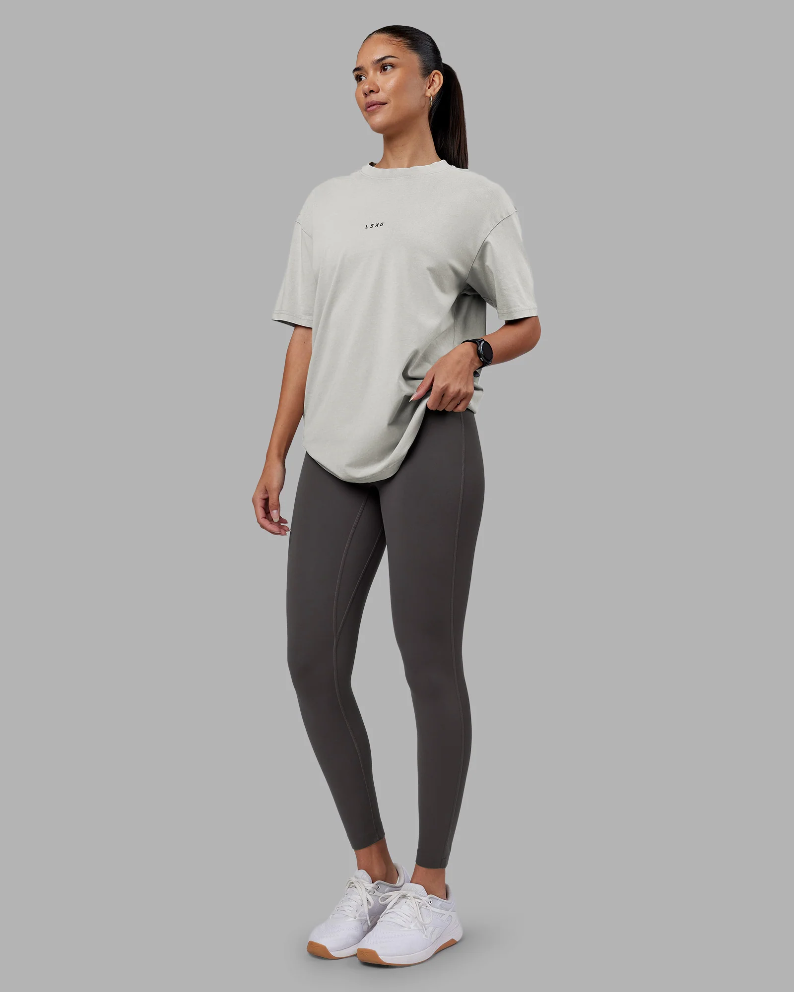 Be Yourself FLXCotton Tee Oversize - Circular Grey Washed-Violet 8 Be Yourself FLXCotton Tee Oversize - Circular Grey Washed-Violet