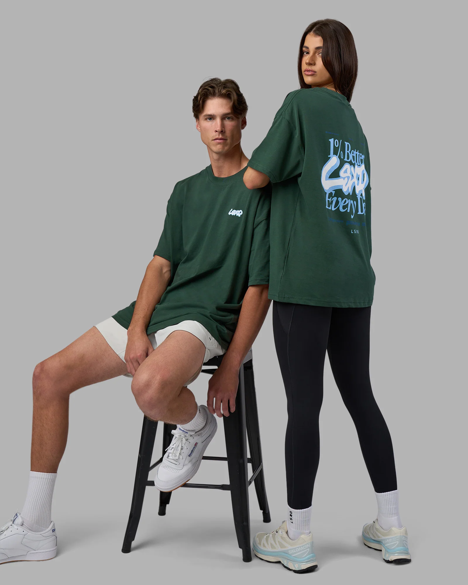 Break Through Heavyweight Oversized Tee - Vital Green-Open Air
