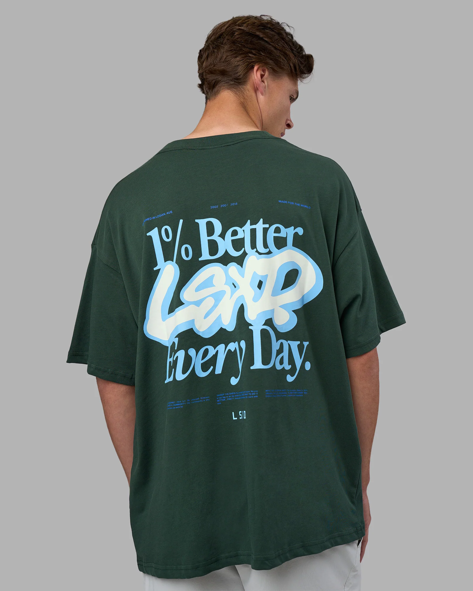 Break Through Heavyweight Oversized Tee - Vital Green-Open Air