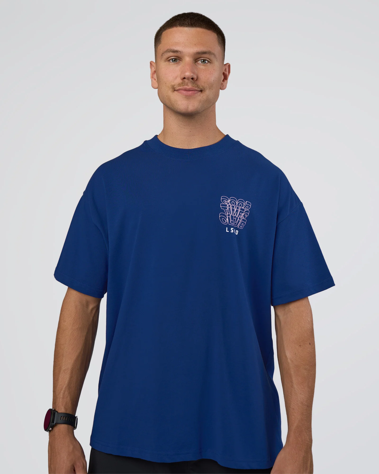 GTC Heavyweight Oversized Tee - Washed Midnight Blue-Marsh