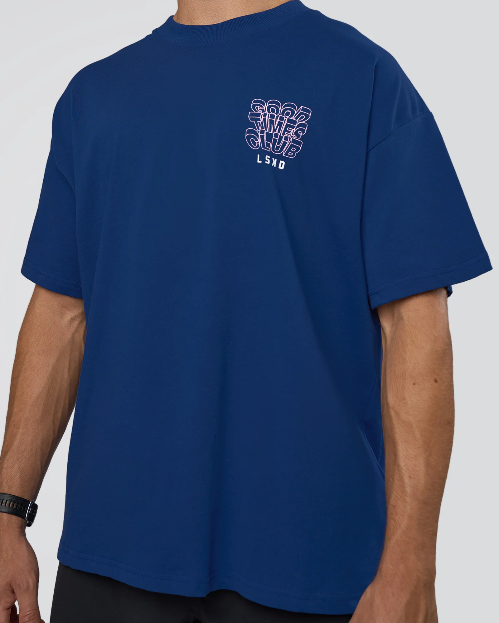 GTC Heavyweight Oversized Tee - Washed Midnight Blue-Marsh