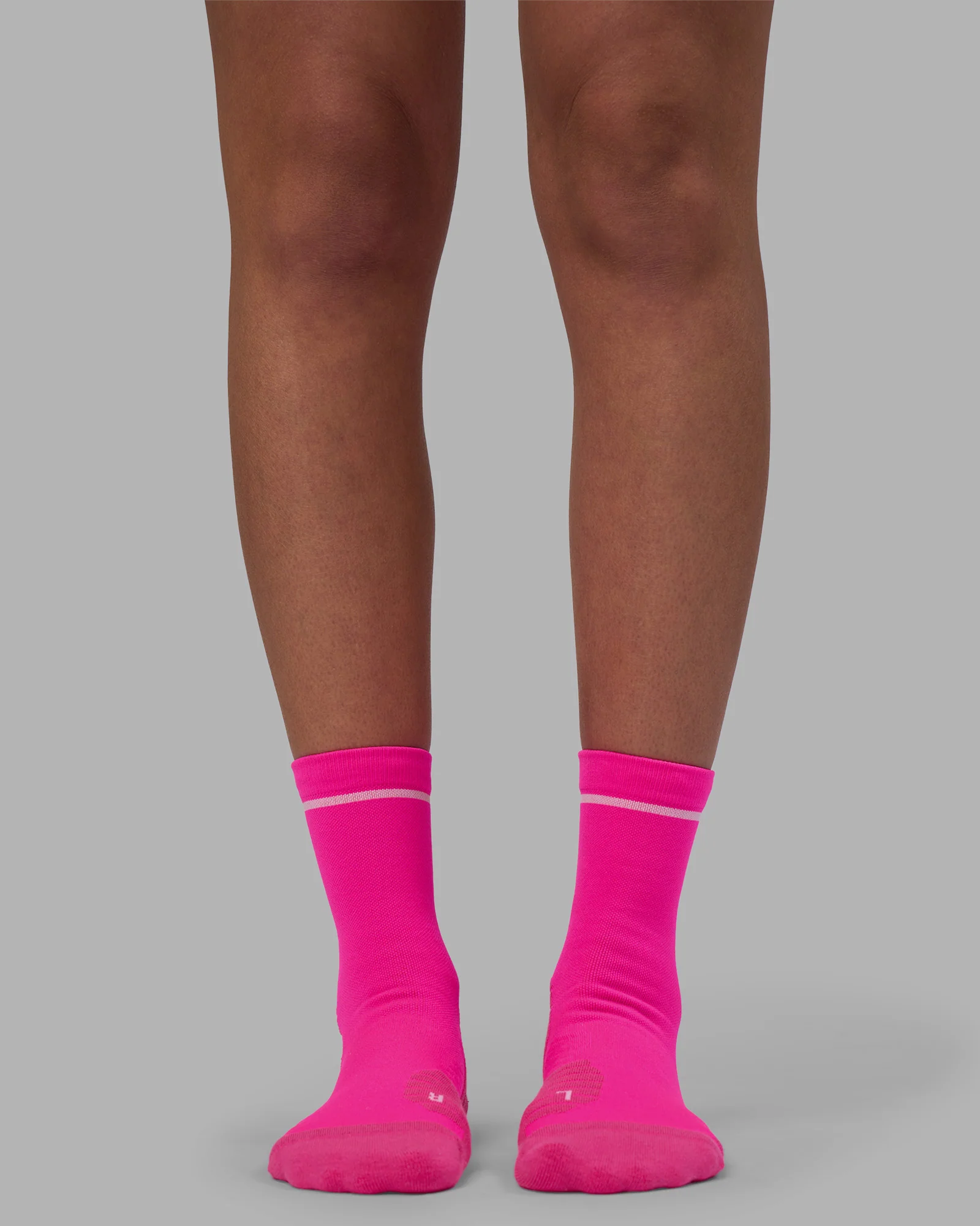 Fast Performance Quarter Socks - Neon Pink-White 3 Fast Performance Quarter Socks - Neon Pink-White