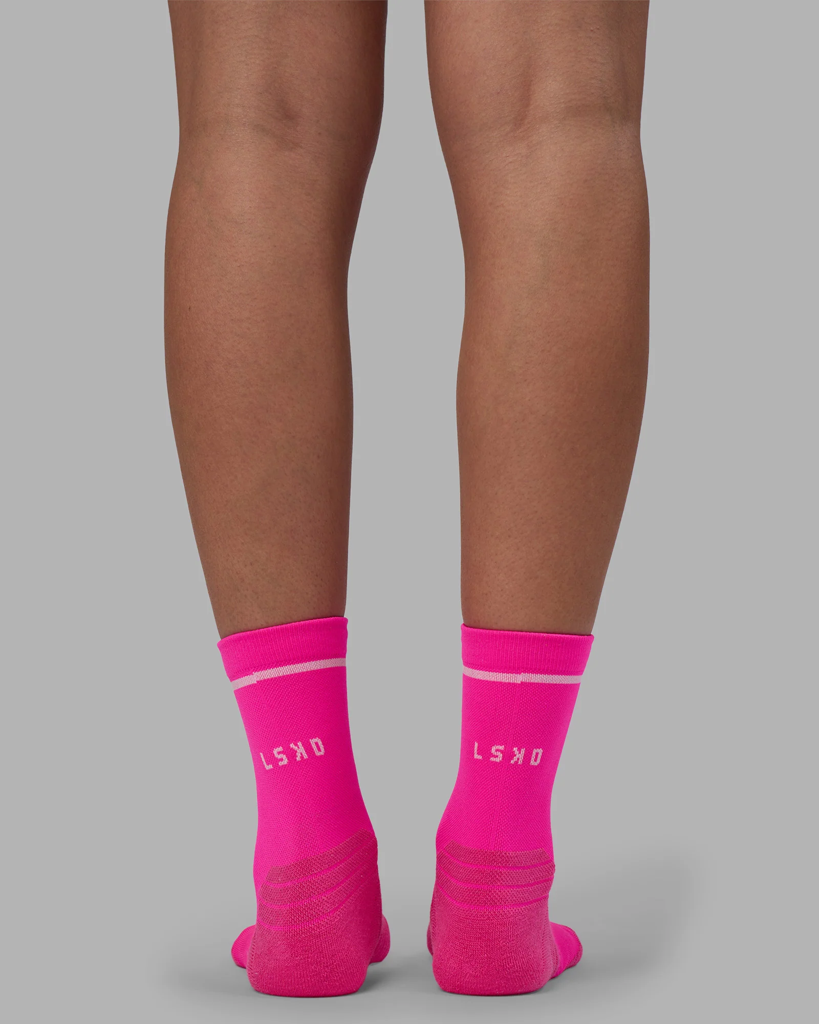 Fast Performance Quarter Socks - Neon Pink-White 4 Fast Performance Quarter Socks - Neon Pink-White