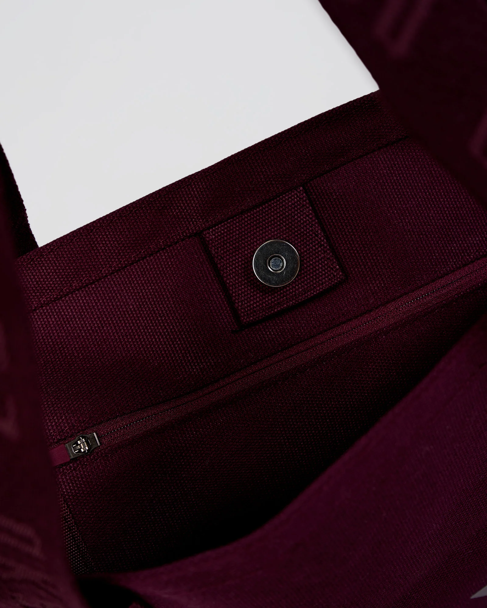 Hold It All Canvas Tote - Cherry Lacquer