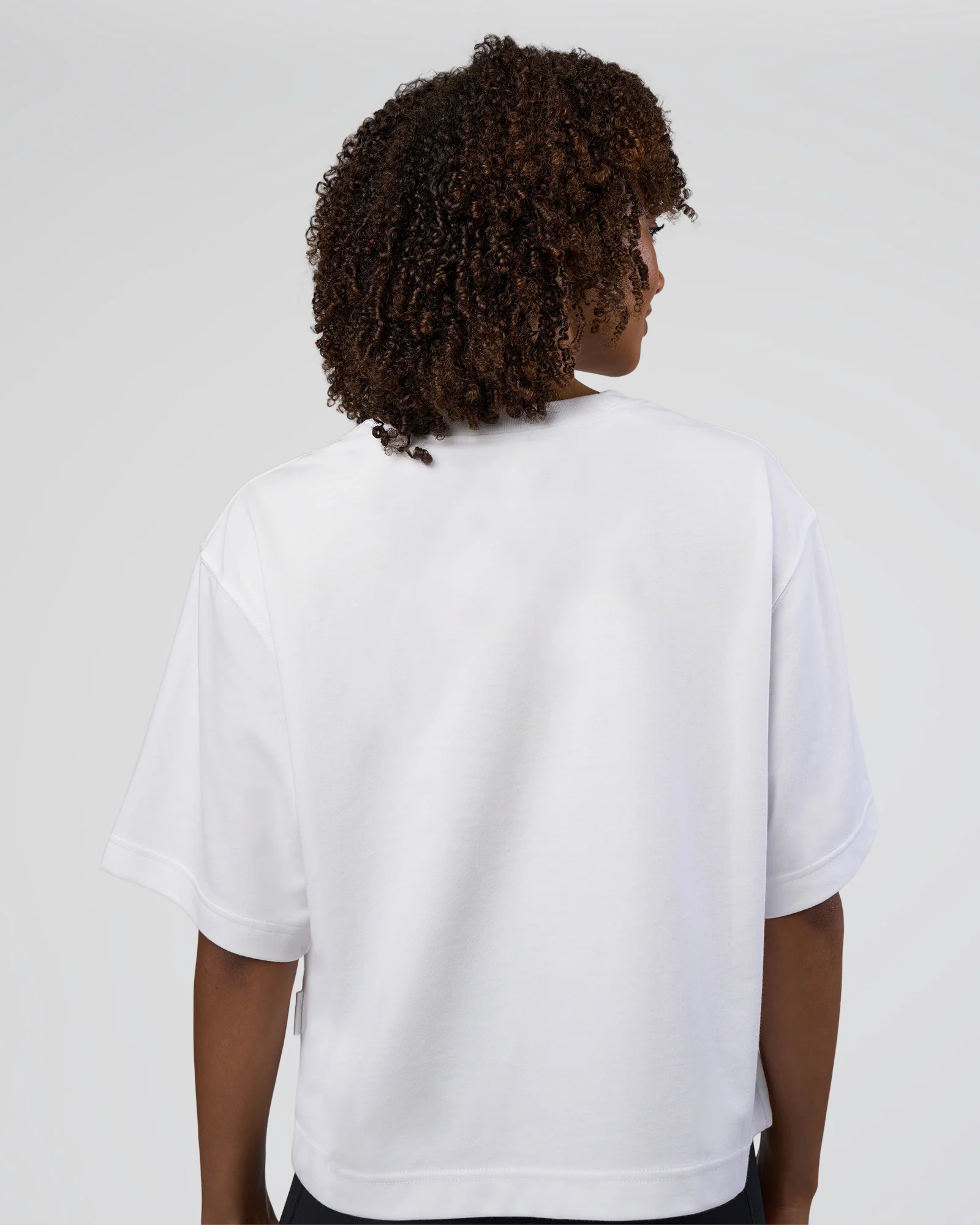 AfterDark ZeroCrease Cropped Tee - White