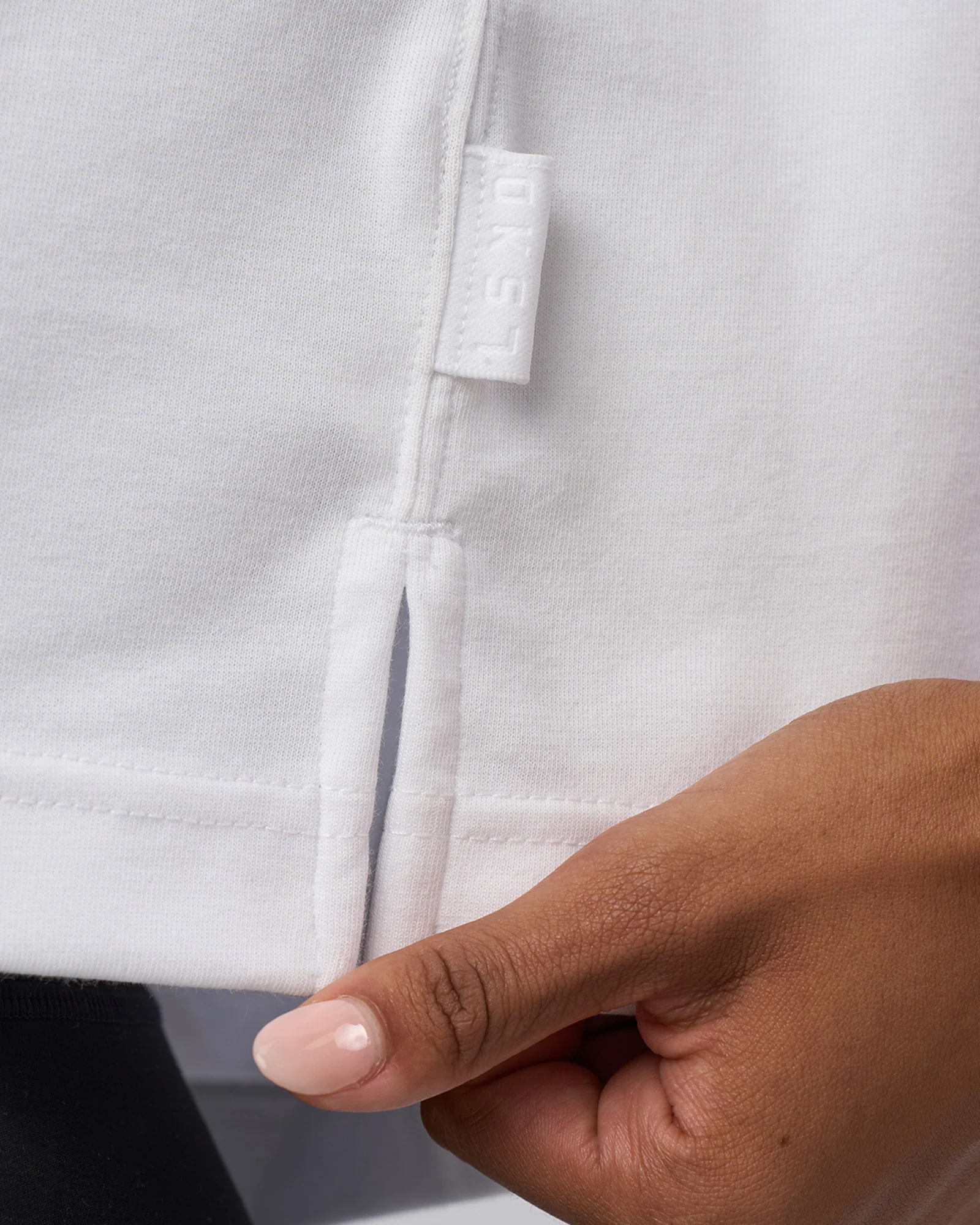 AfterDark ZeroCrease Cropped Tee - White