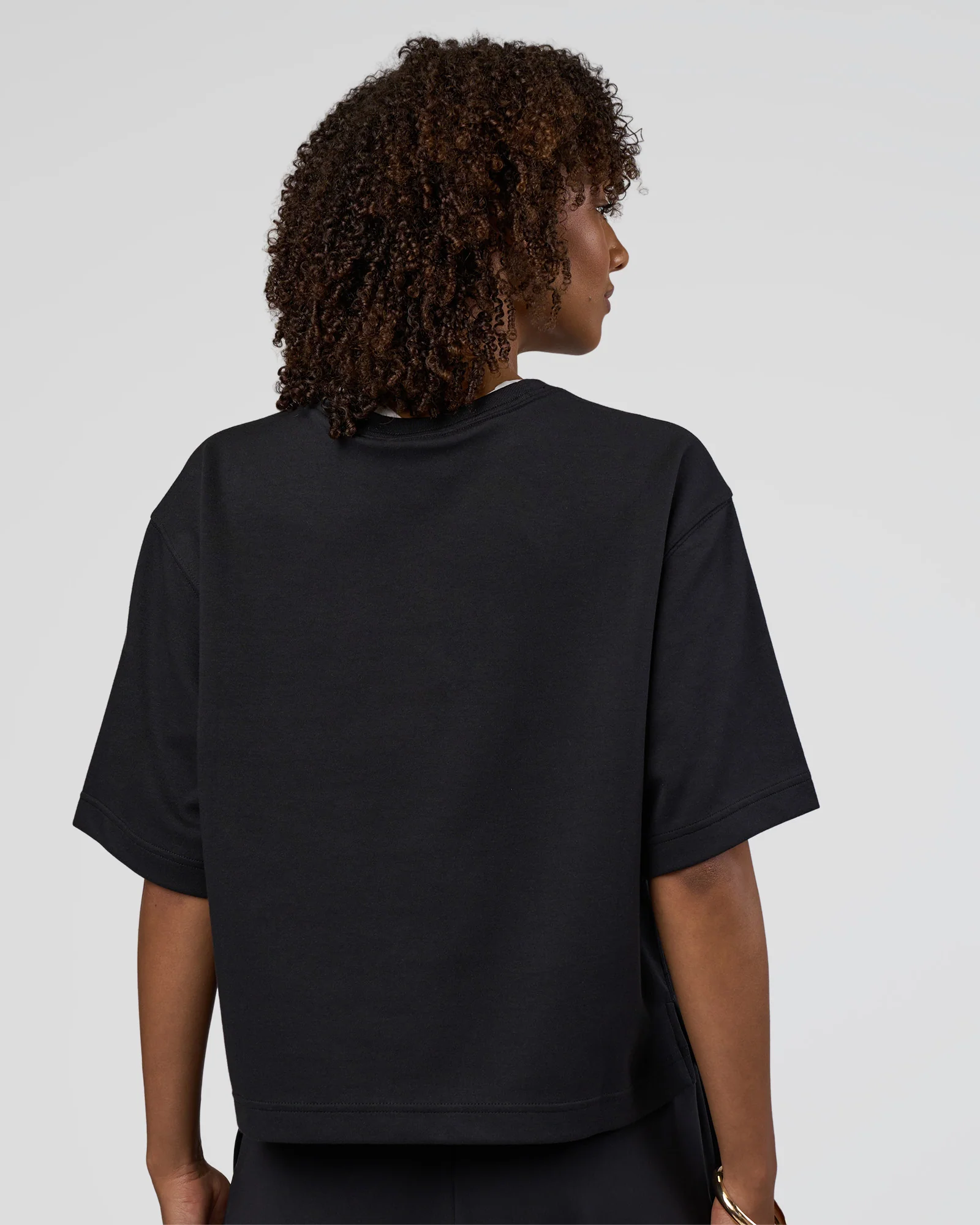 AfterDark ZeroCrease Cropped Tee - Black 3 AfterDark ZeroCrease Cropped Tee - Black