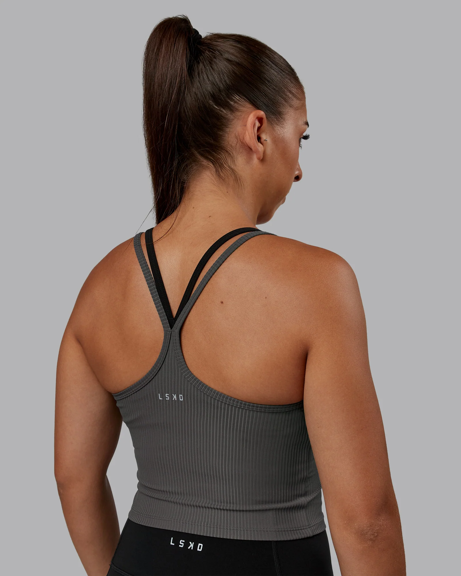 Flame Ribbed Tank - Dark Storm 3 Flame Ribbed Tank - Dark Storm
