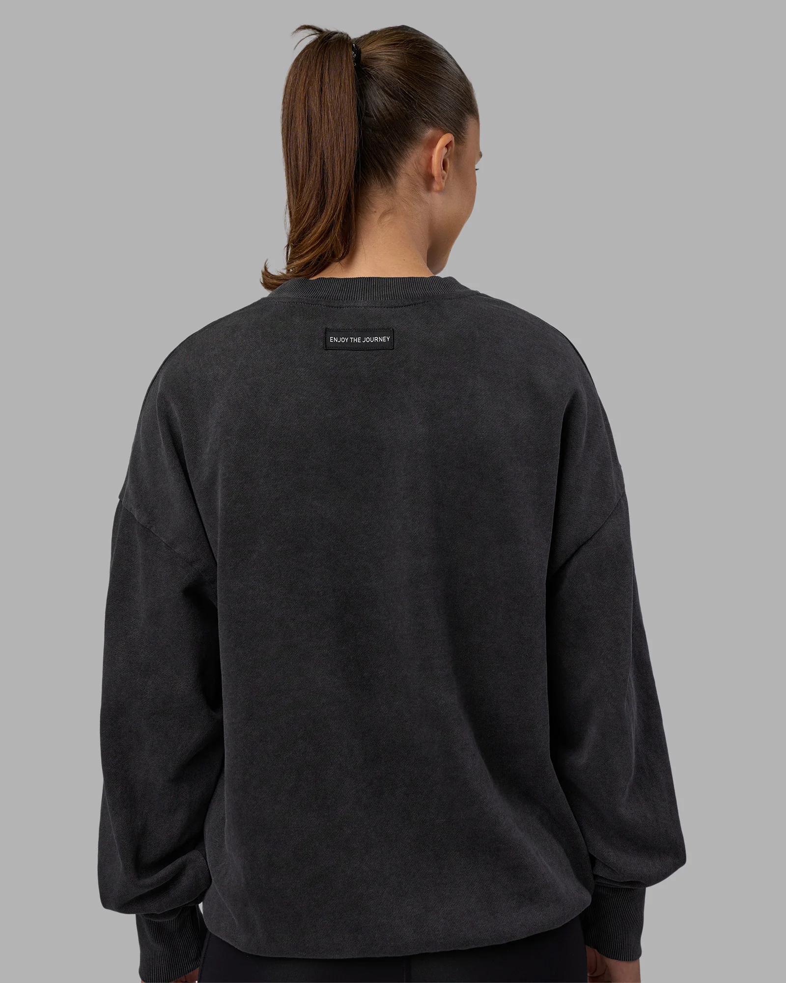 Segmented Oversized Sweater - Black Washed 11 Segmented Oversized Sweater - Black Washed