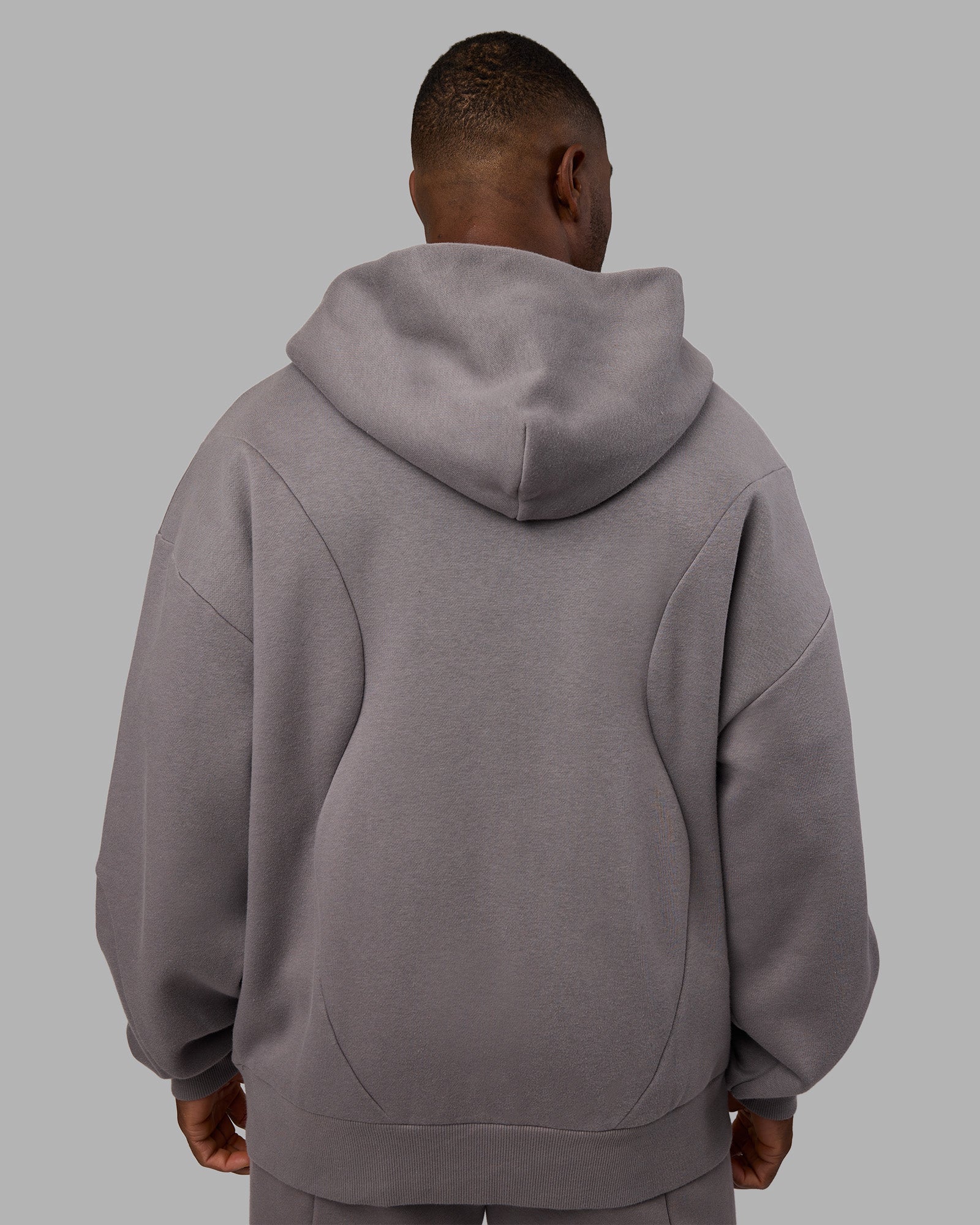 Stream Oversized Panel Zip Hoodie - Storm Front