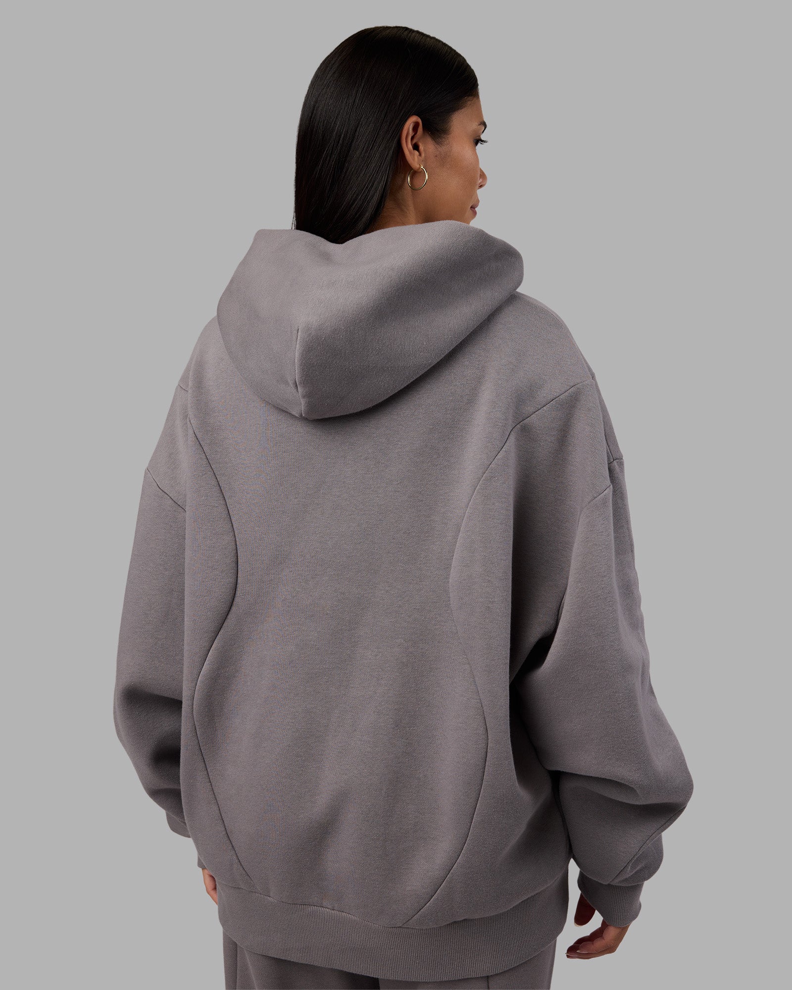 Stream Oversized Panel Zip Hoodie - Storm Front