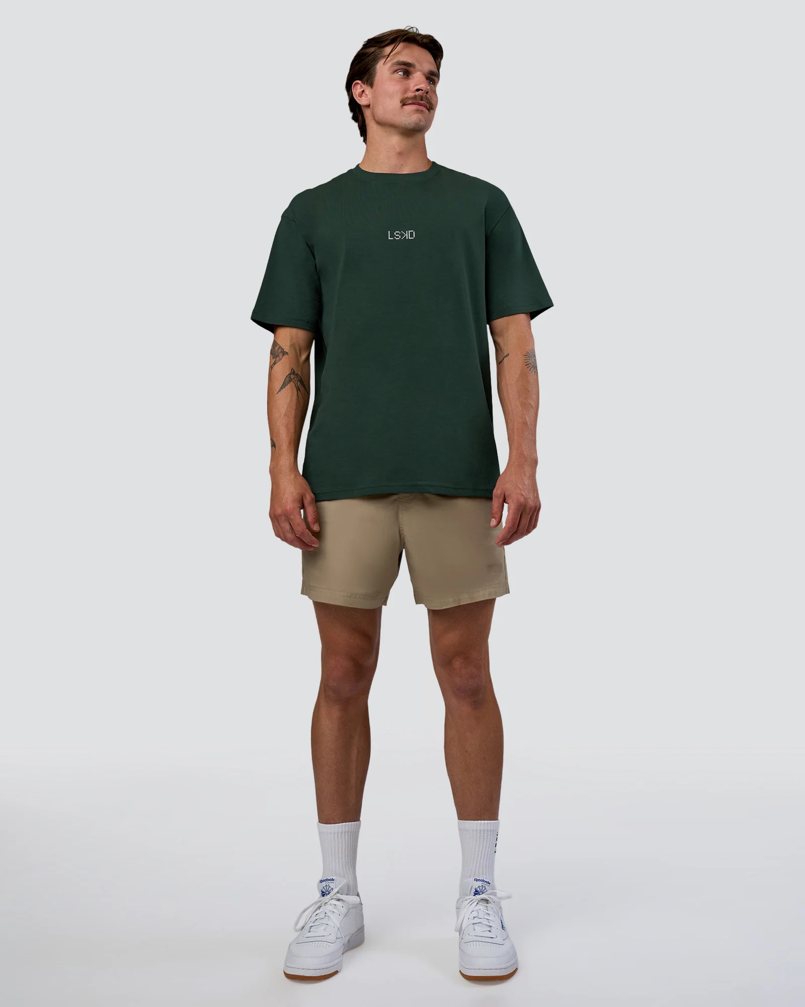 Merry Journey FLXCotton Oversized Tee - Vital Green-White