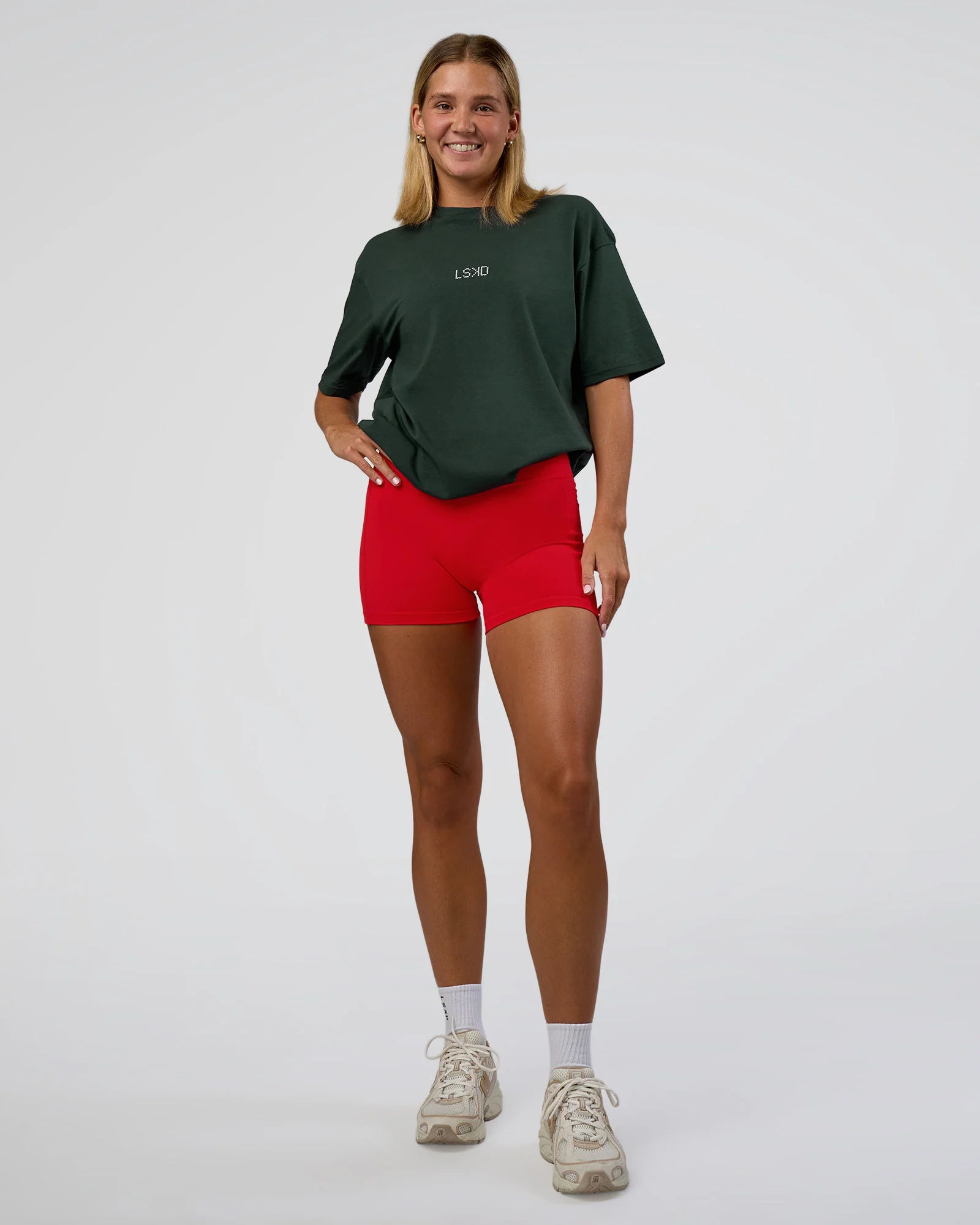 Merry Journey FLXCotton Oversized Tee - Vital Green-White