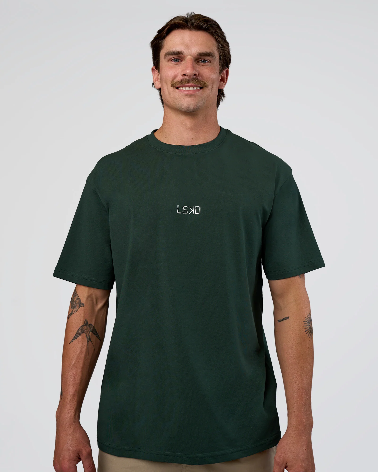 Merry Journey FLXCotton Oversized Tee - Vital Green-White