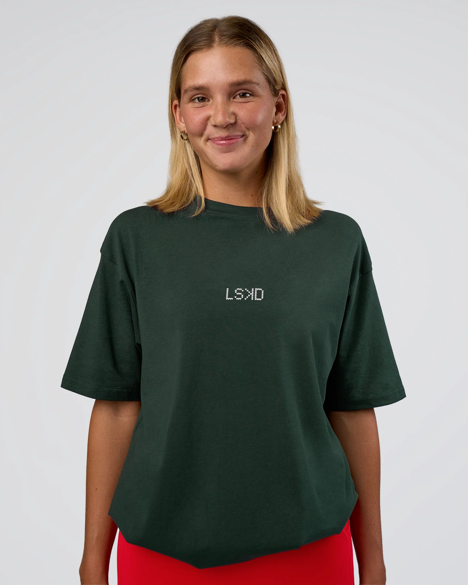 Merry Journey FLXCotton Oversized Tee - Vital Green-White