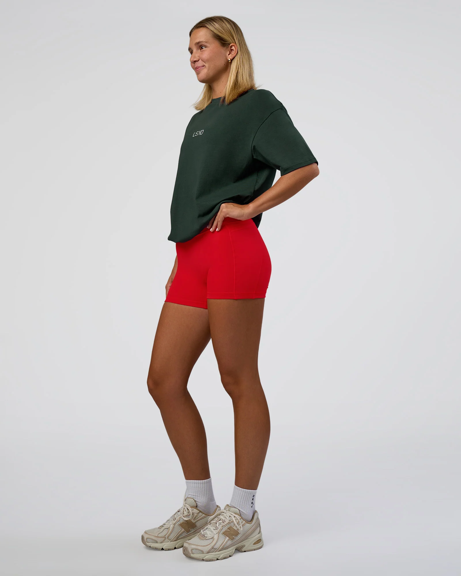 Merry Journey FLXCotton Oversized Tee - Vital Green-White