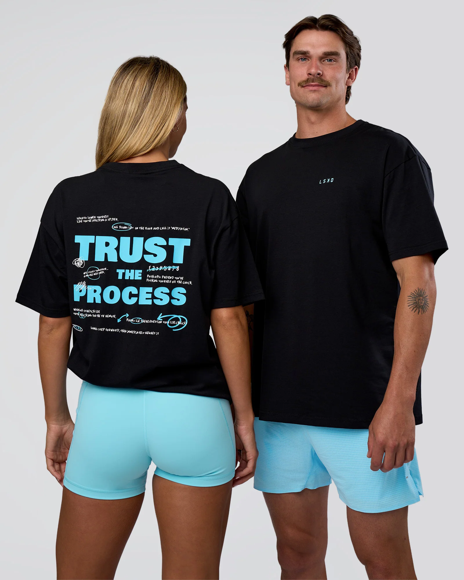 Unfit Club FLXCotton Oversized Tee - Black-White