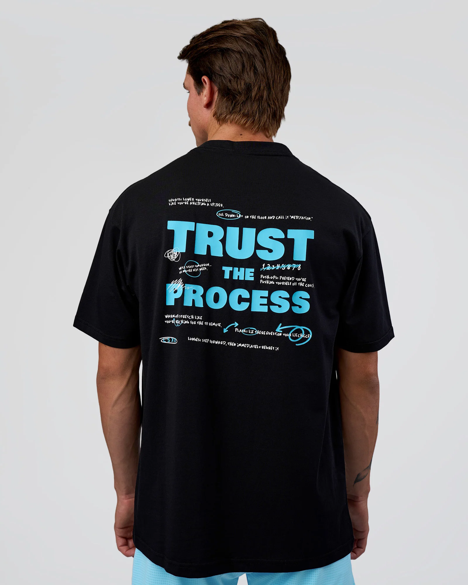 Unfit Club FLXCotton Oversized Tee - Black-White