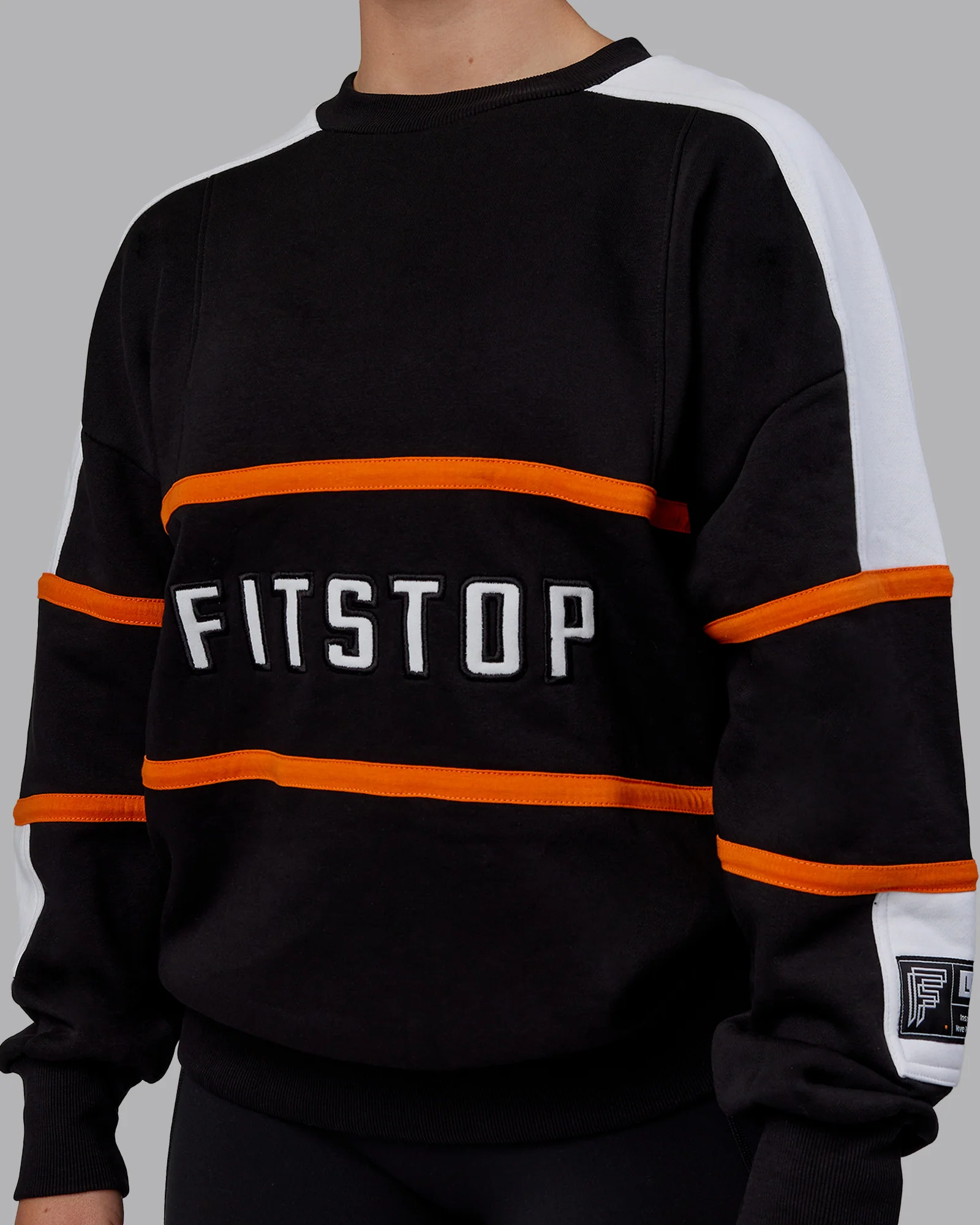 FitStop Move More Sweater Oversize - Black-White