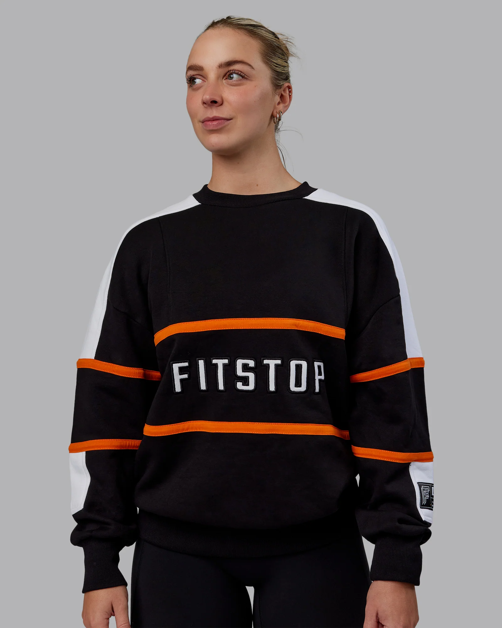FitStop Move More Sweater Oversize - Black-White